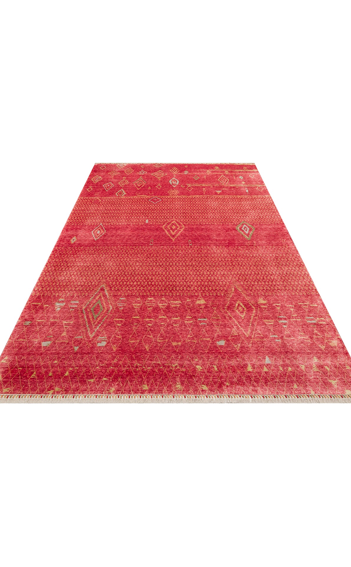 ZR 15 RED AUTUMN - ZARA - Otantik Desenli El Emeği ile Özel Tezgahlarda Üretilen Modern Uşak Halısı