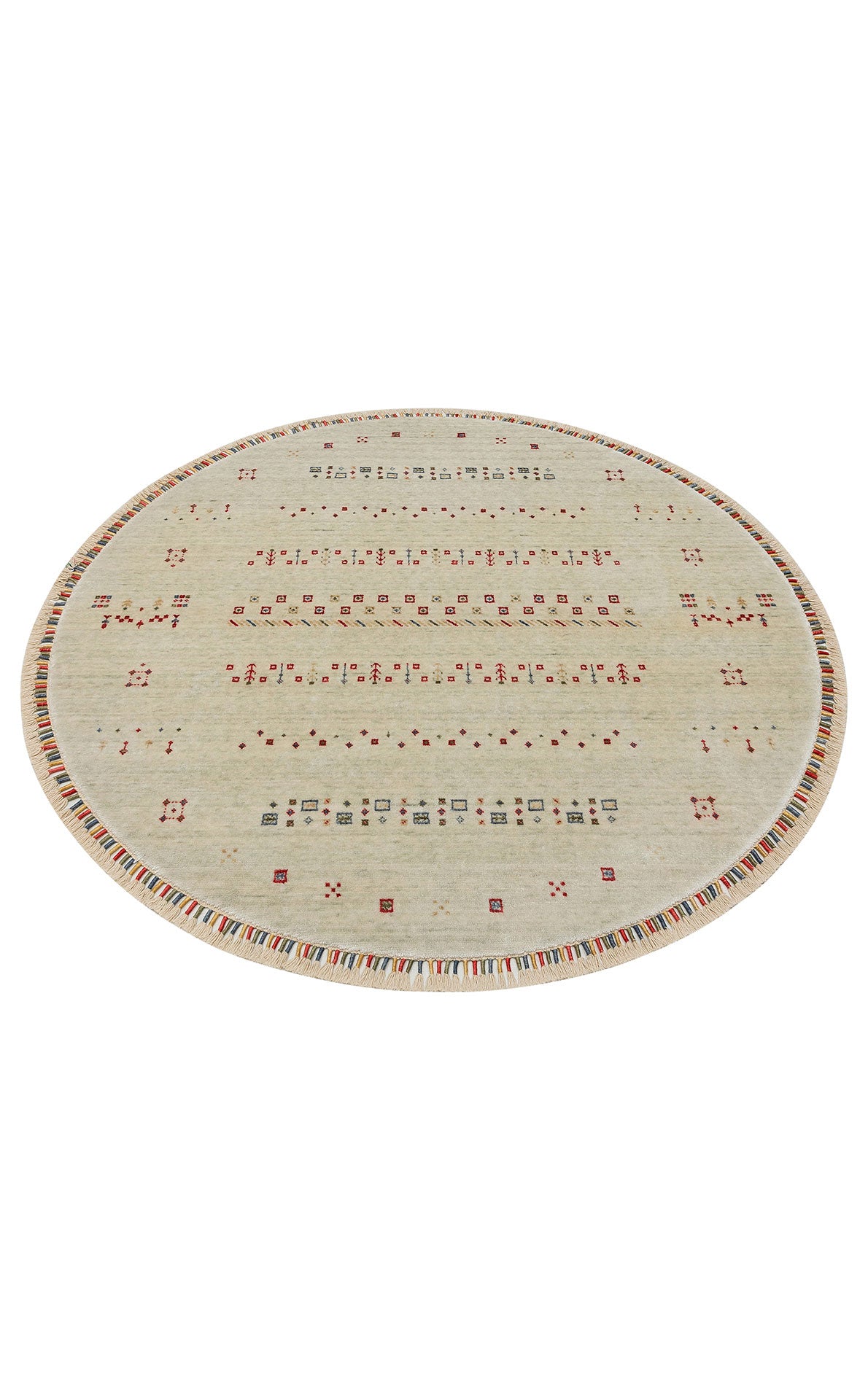 ZR 06 BEIGE Q - ZARA - Otantik Desenli El Emeği ile Özel Tezgahlarda Üretilen Modern Uşak Halısı