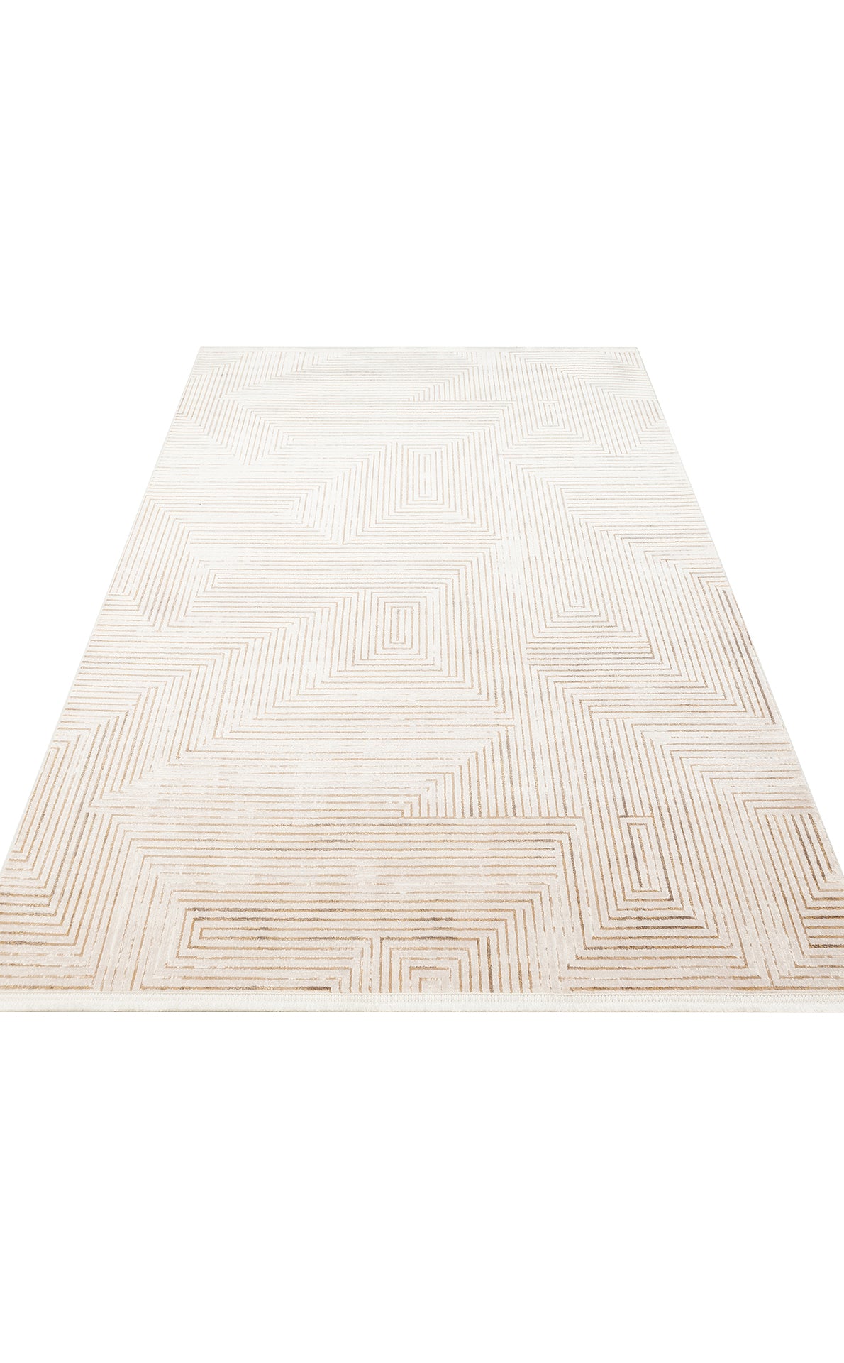 LKY 01 CREAM BEIGE - LYKIA - Sade ve Modern Akrilik Makine Halısı