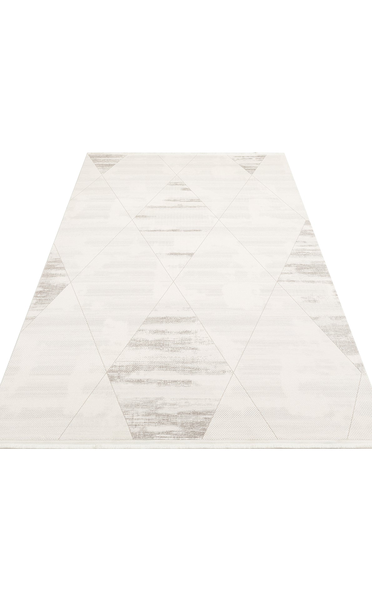LKY 03 CREAM GREY - LYKIA - Sade ve Modern Akrilik Makine Halısı