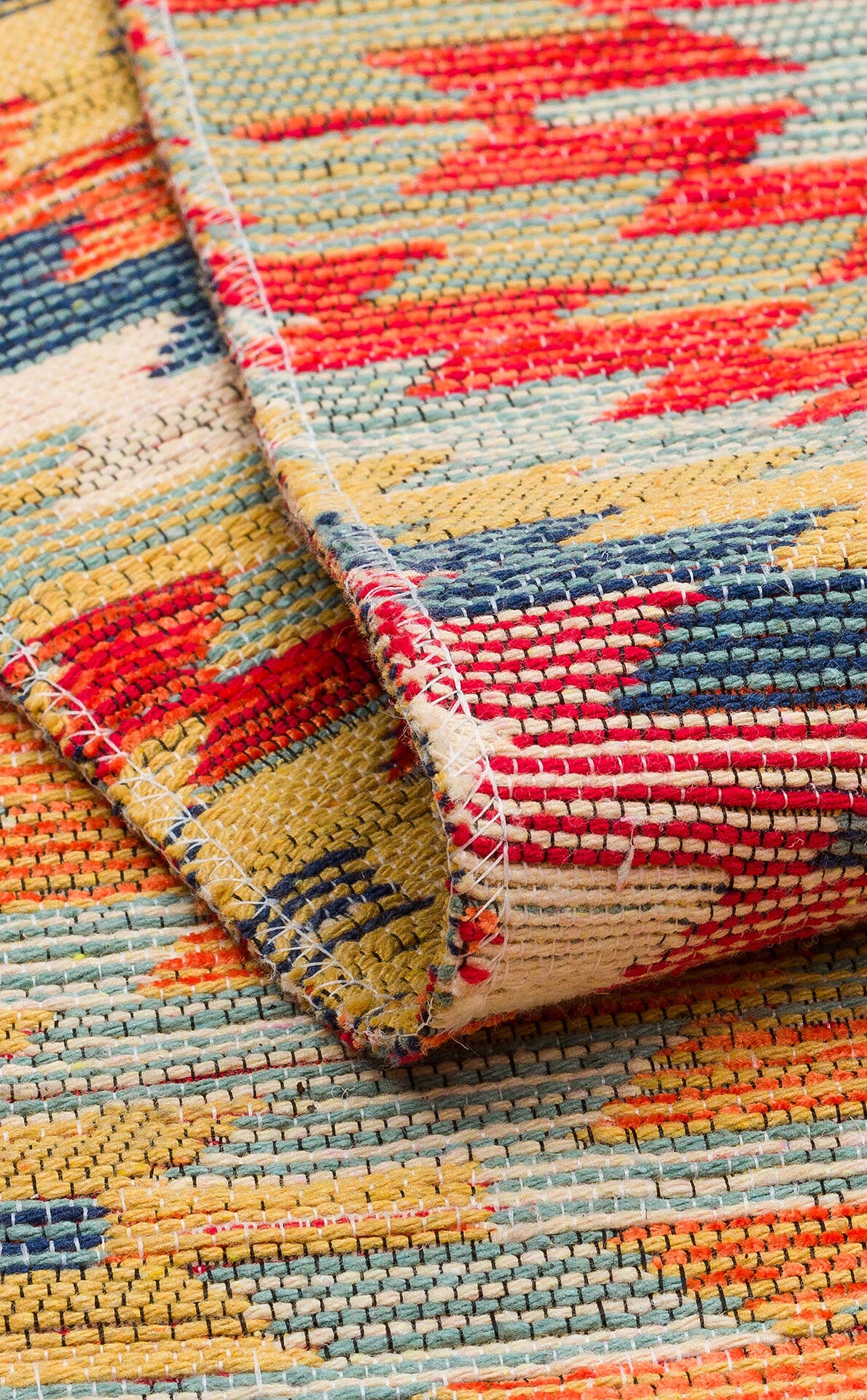 Nomad NMD 07 Toprak - Çift Taraflı Yıkanabilir Kilim | Otantik Kilim