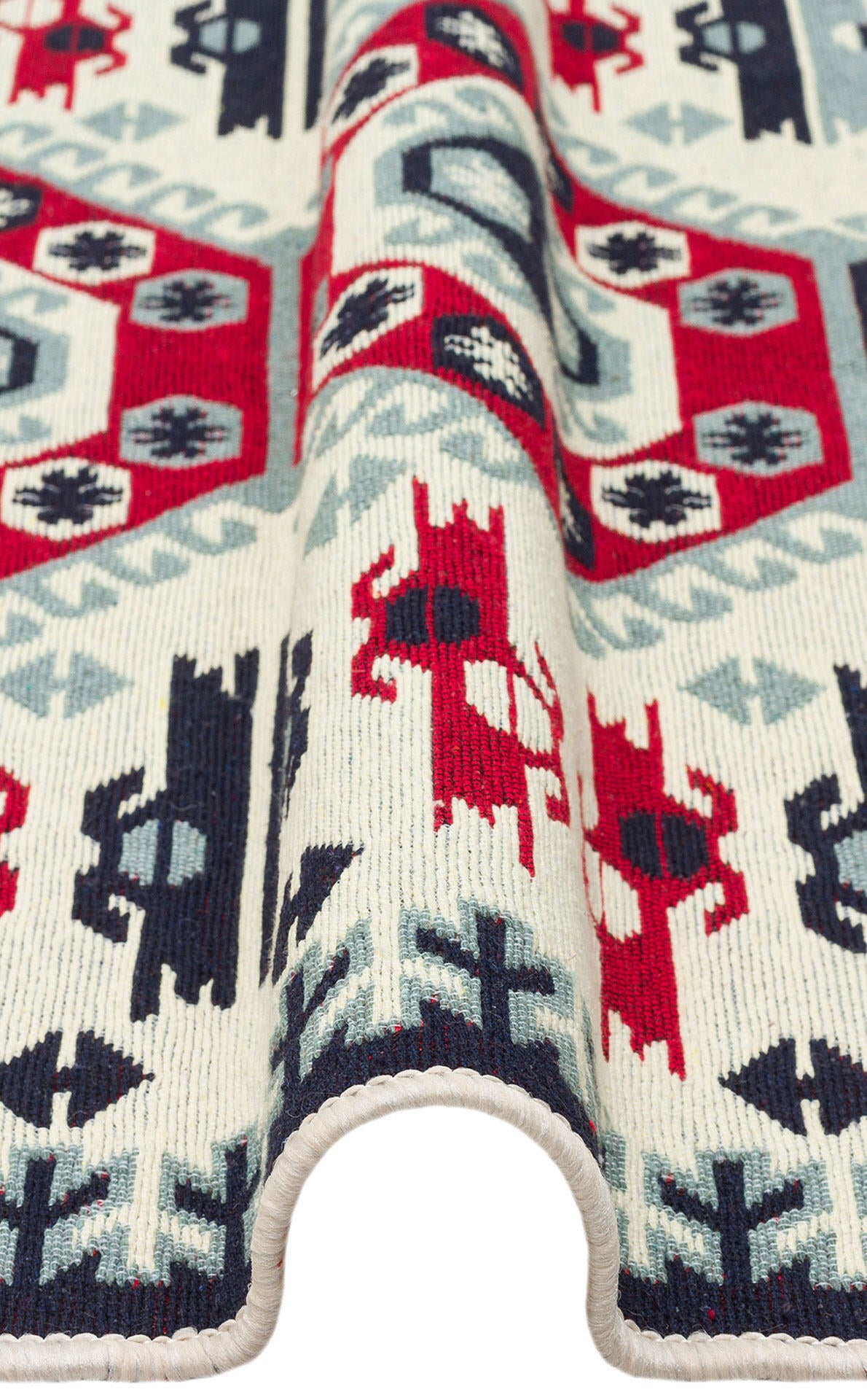 Arya AR 30 Kırmzı - Yıkanabilir Çift Taraflı Modern Dokuma Kilim
