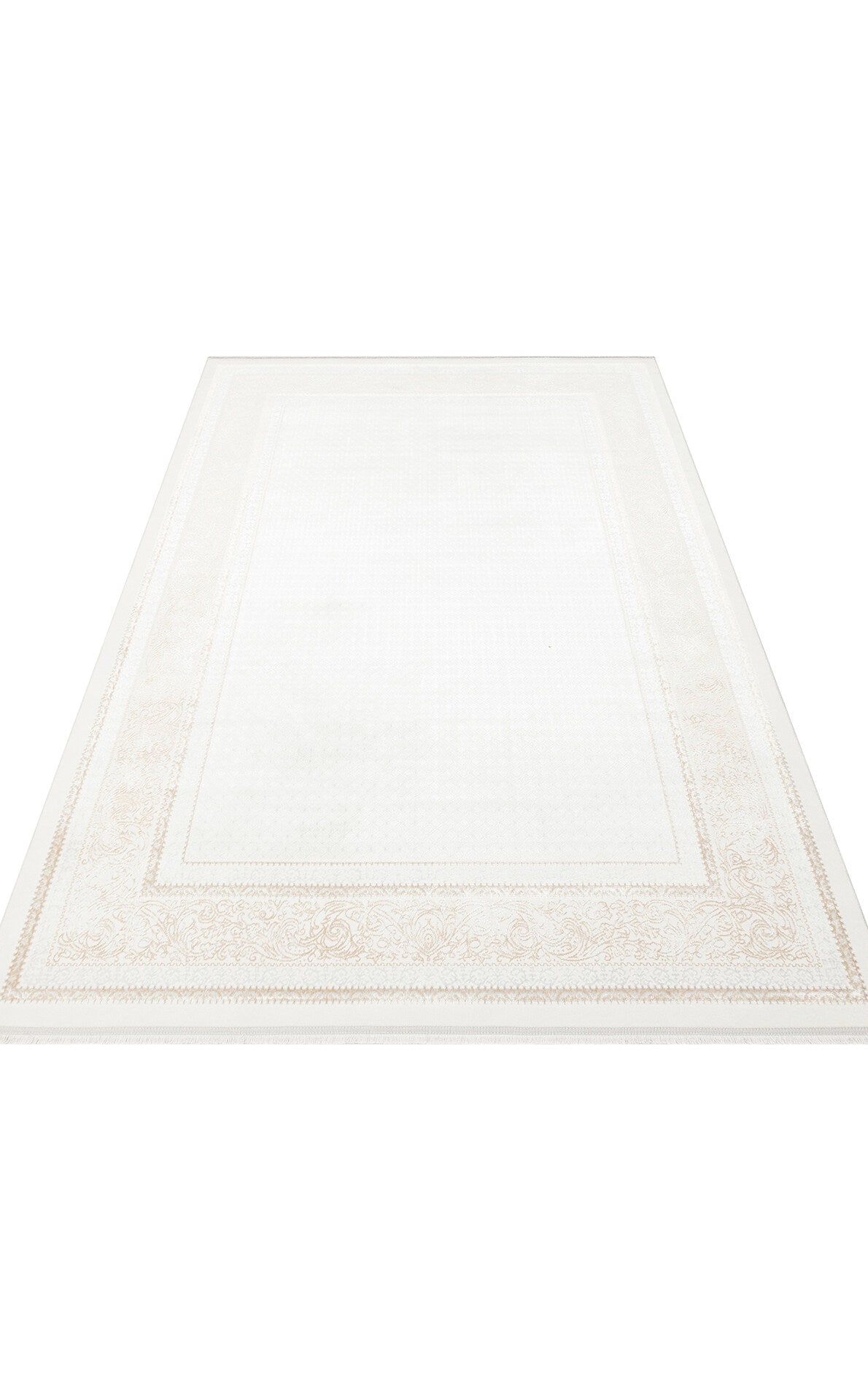 ST 102 BEIGE XW - SATEEN - Hav Toz Vermez Yıkanabilir Kaymaz İnce Dokuma Modern Halı