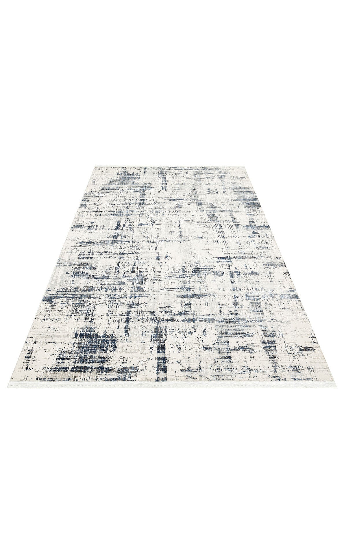 ST 904 CREAM BLUE - SATEEN LUX - Hav Toz Vermez Modern Halı