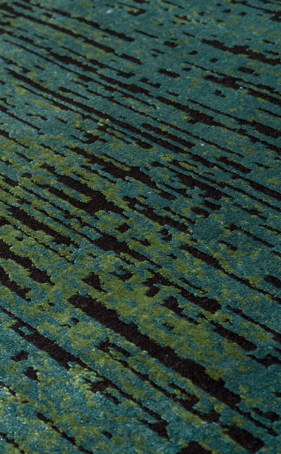ST 20 GREEN XW - SATEEN - Hav Toz Vermez Yıkanabilir Kaymaz İnce Dokuma Modern Halı