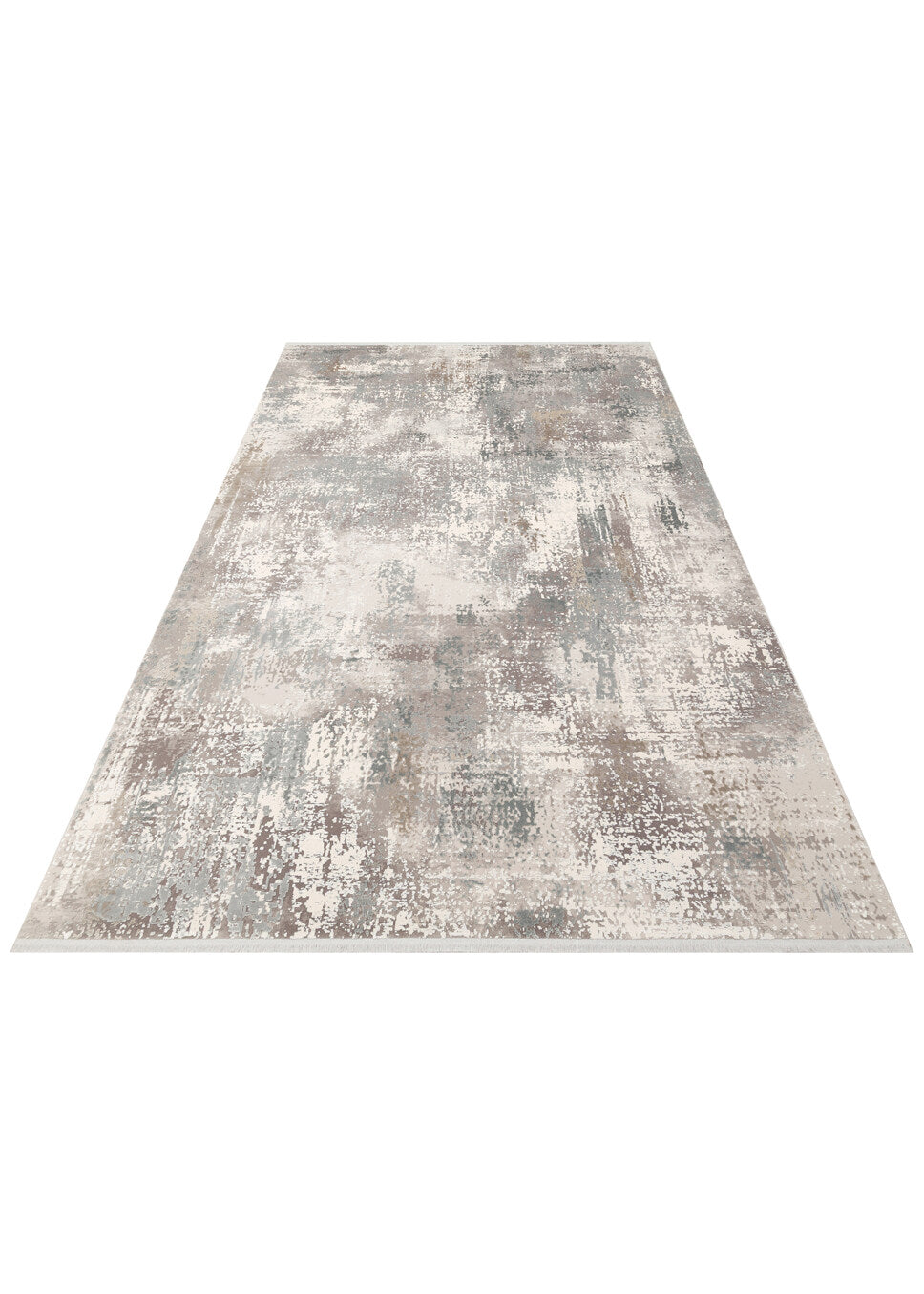 FRESCO XW FS 35 Gri Bej - Eskitme Dokulu Işıltılı Salon Halısı