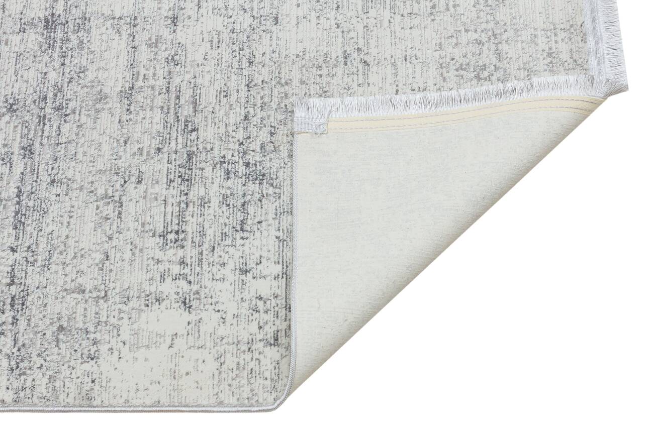 Riena 1161 Gri - Akrilik Polyester Halı | Kaymaz Tabanlı Dekoratif Halı