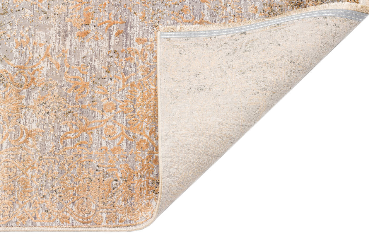 FRESCO DYED FSD 01 Altın - Eskitme Dokulu Işıltılı Salon Halısı