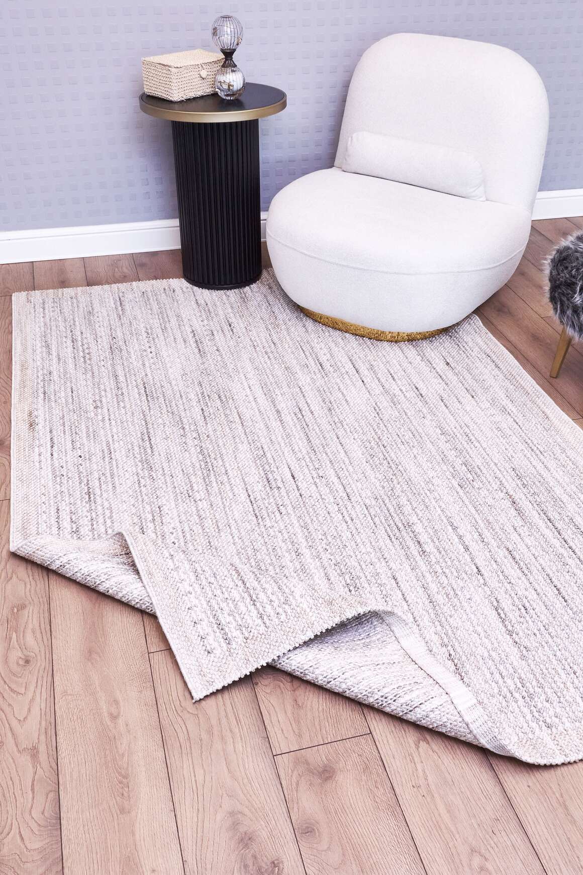 Gala 2221 Gri Bej - Modern Bukle Halı Salon Halısı
