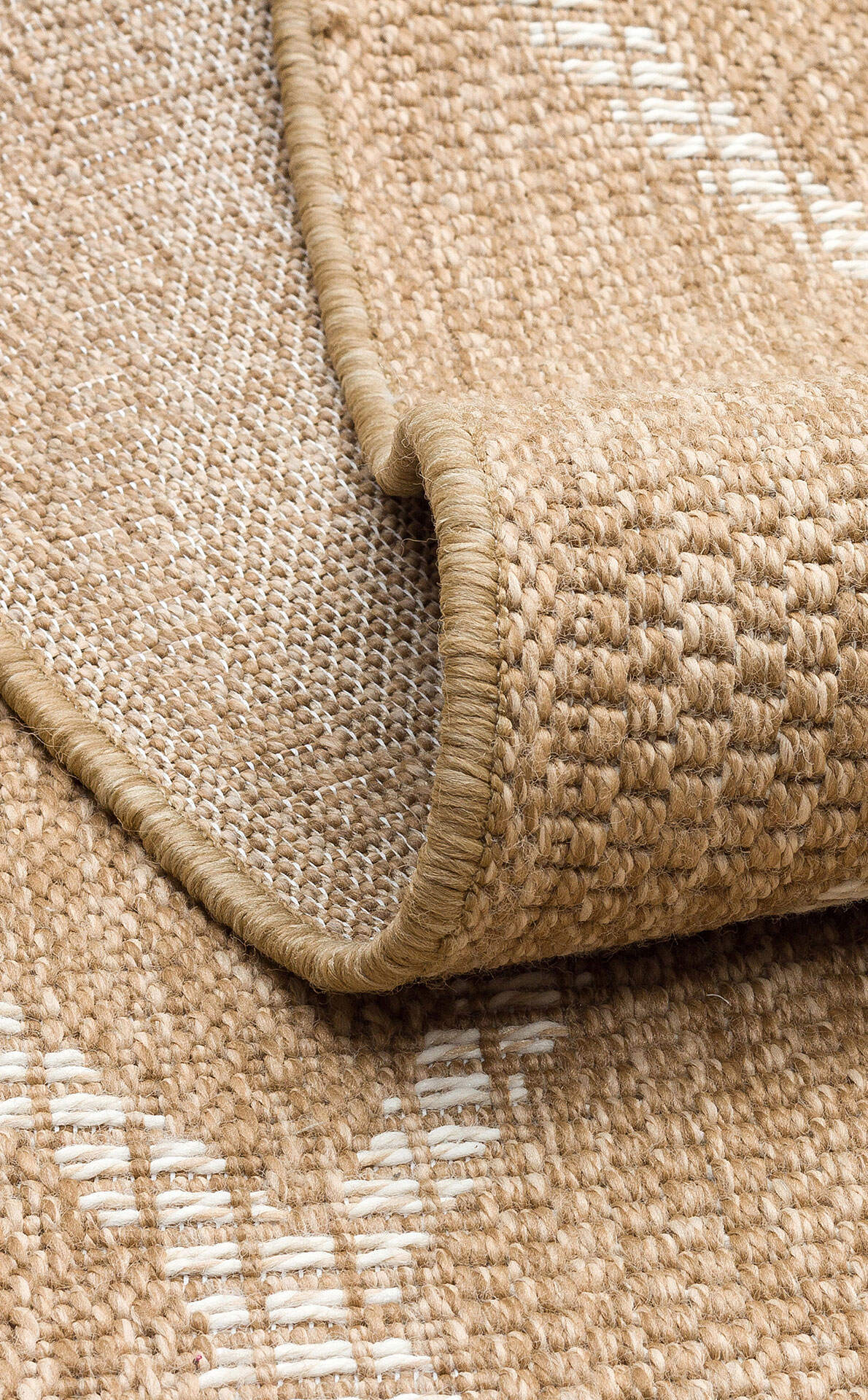 SLD 04 NATURAL WHITE - SALDA - Güneş Işığı ve Suya Dayanıklı Jüt Görünümlü Sisal Halı