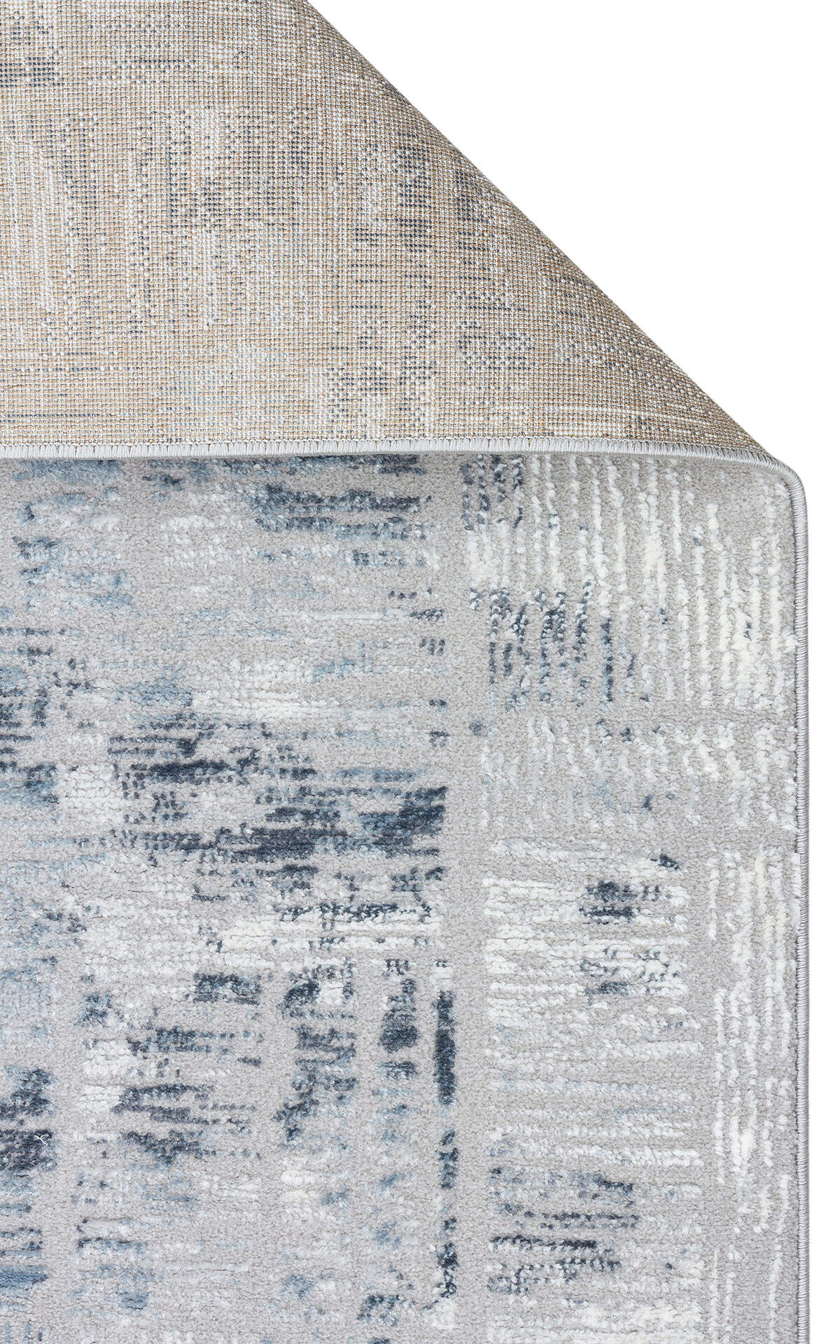 LGS 15 GREY BLUE - LAGOS - Hav Toz Vermez Eskitme Desenli Modern Makine Halısı