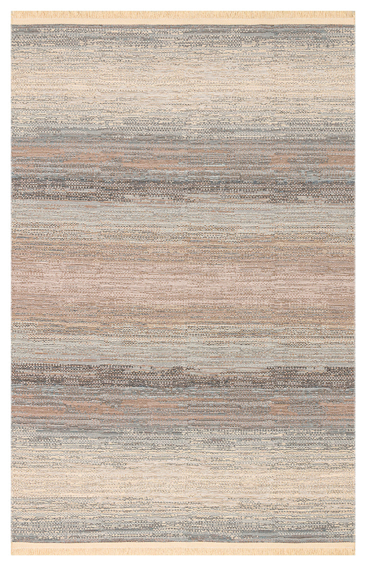 Kutnu Kilim KTN 03 Bej Ombre Renk Geçişli Çift Taraflı Yıkanabilir Hav Vermez Salon Mutfak Kilimi