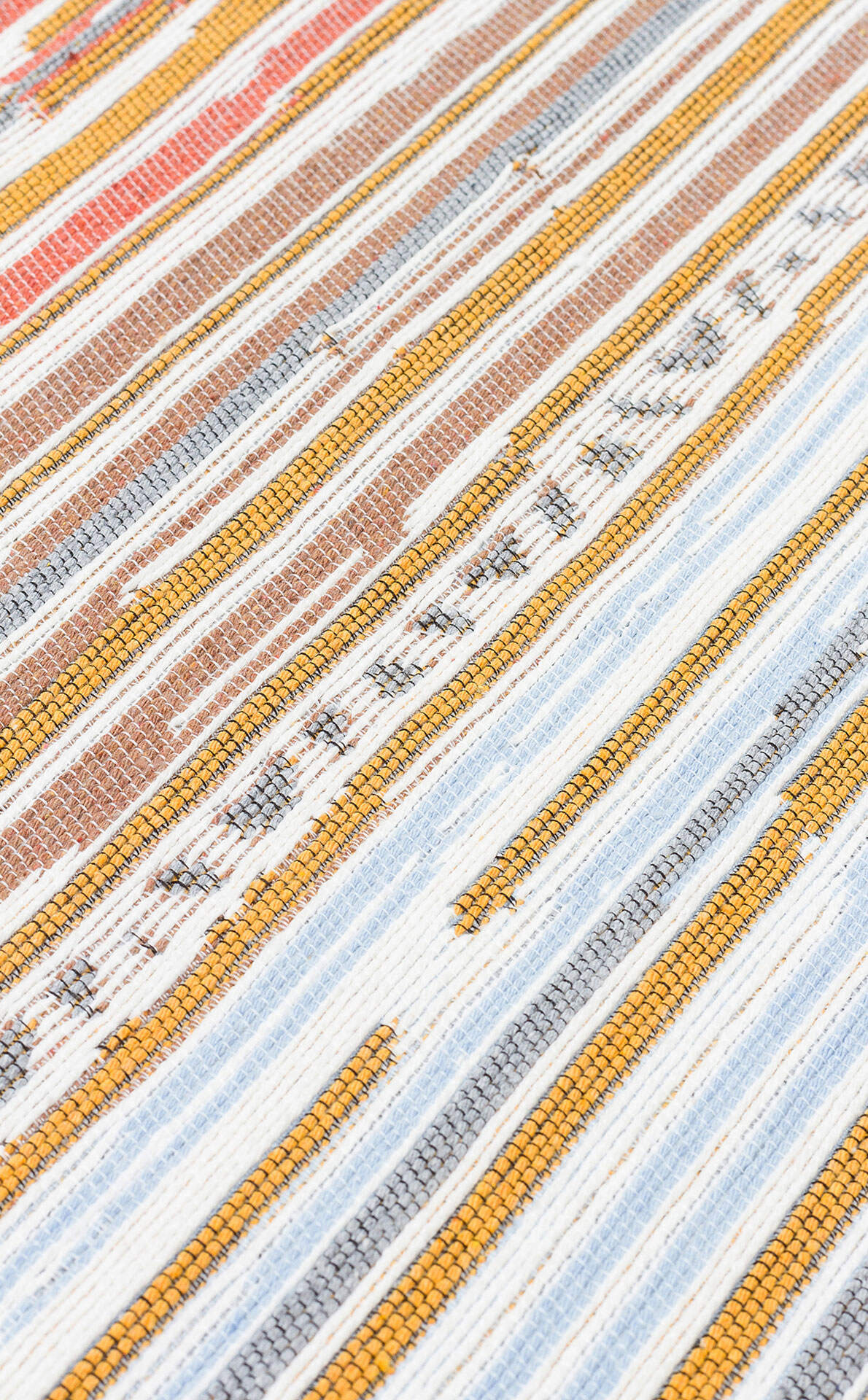 Arya AR 35 Çok Renkli - Yıkanabilir Çift Taraflı Modern Dokuma Kilim