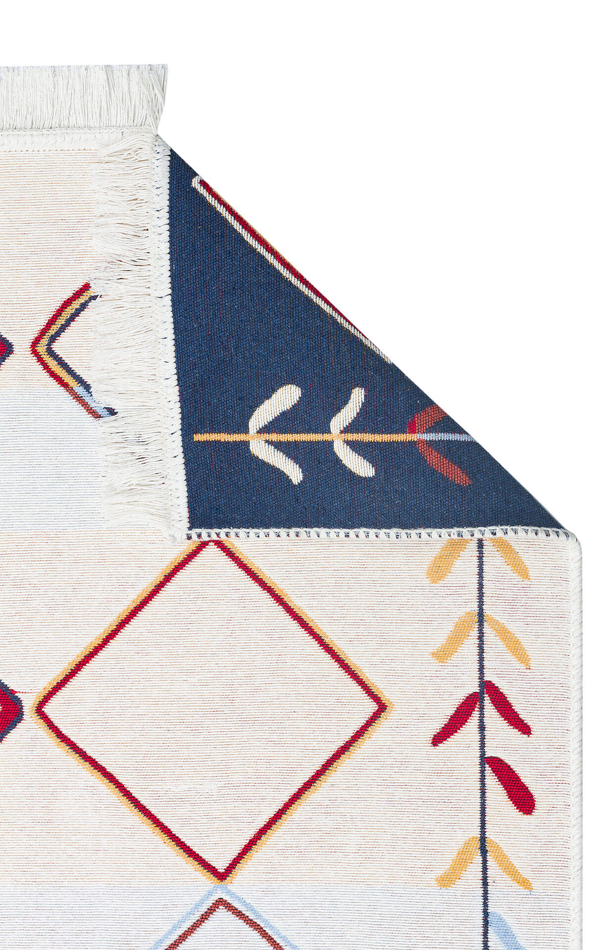 Arya AR 21 Çok Renkli - Yıkanabilir Çift Taraflı Modern Dokuma Kilim