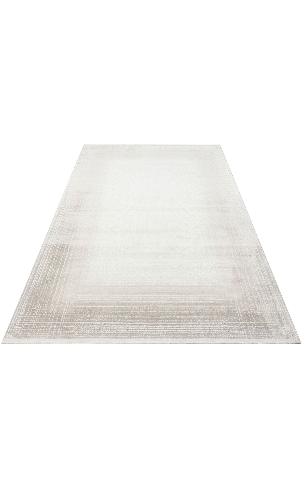 ST 105 BEIGE - SATEEN - Yıkanabilir Kaymaz Tabanlı Hav Vermez Sık Dokuma Modern Halı
