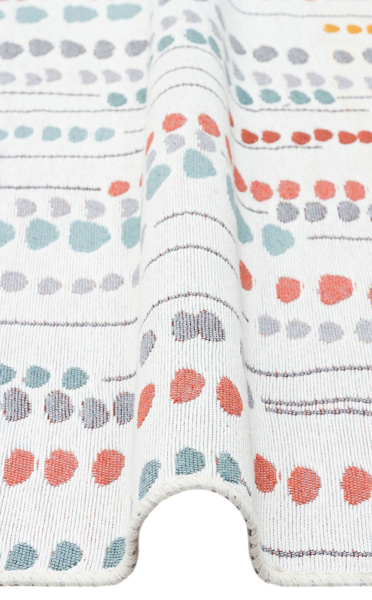 Arya AR 34 Çok Renkli - Yıkanabilir Çift Taraflı Modern Dokuma Kilim