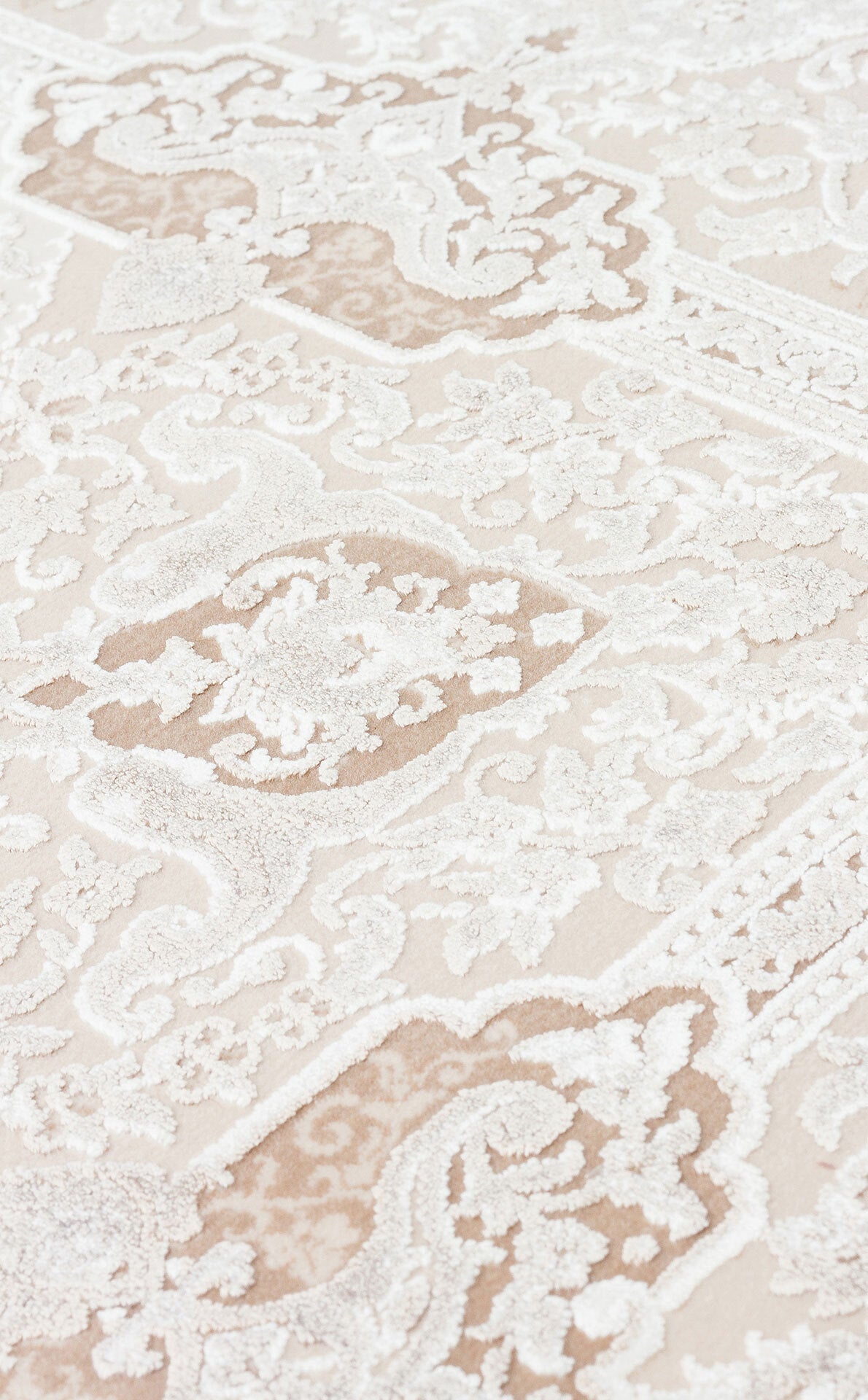 PLM 01 CREAM BEIGE - PALMIRA - Yüksek Kaliteli Sık Dokuma Modern Salon Halısı