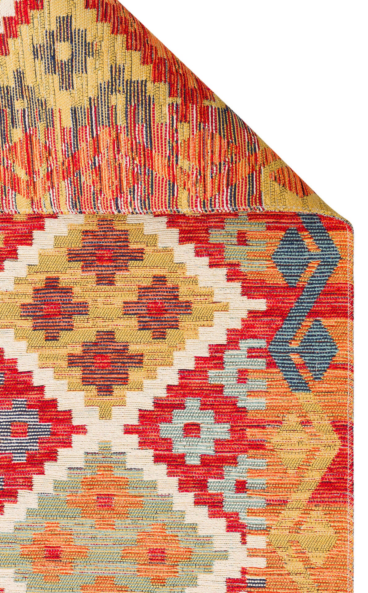 Nomad NMD 05 Toprak - Çift Taraflı Yıkanabilir Kilim | Otantik Kilim