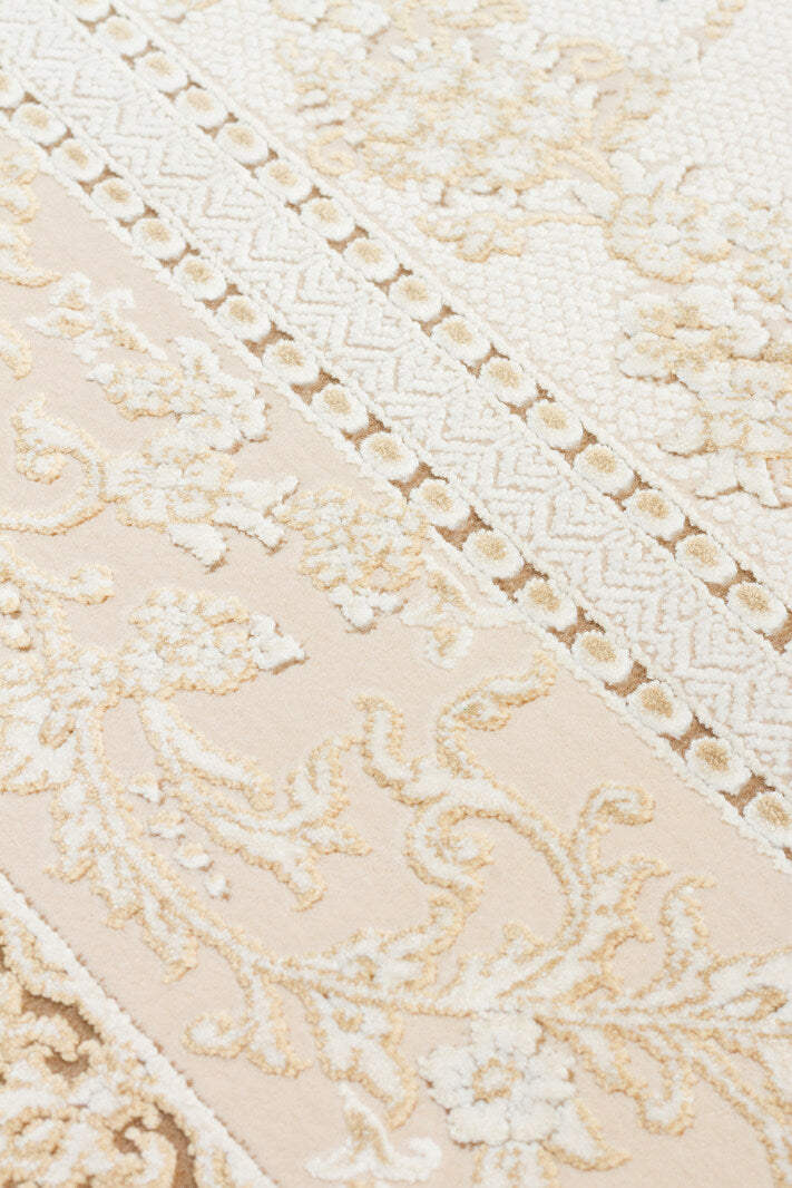 PLM 09 CREAM GOLD - PALMIRA - Yüksek Kaliteli Sık Dokuma Modern Salon Halısı