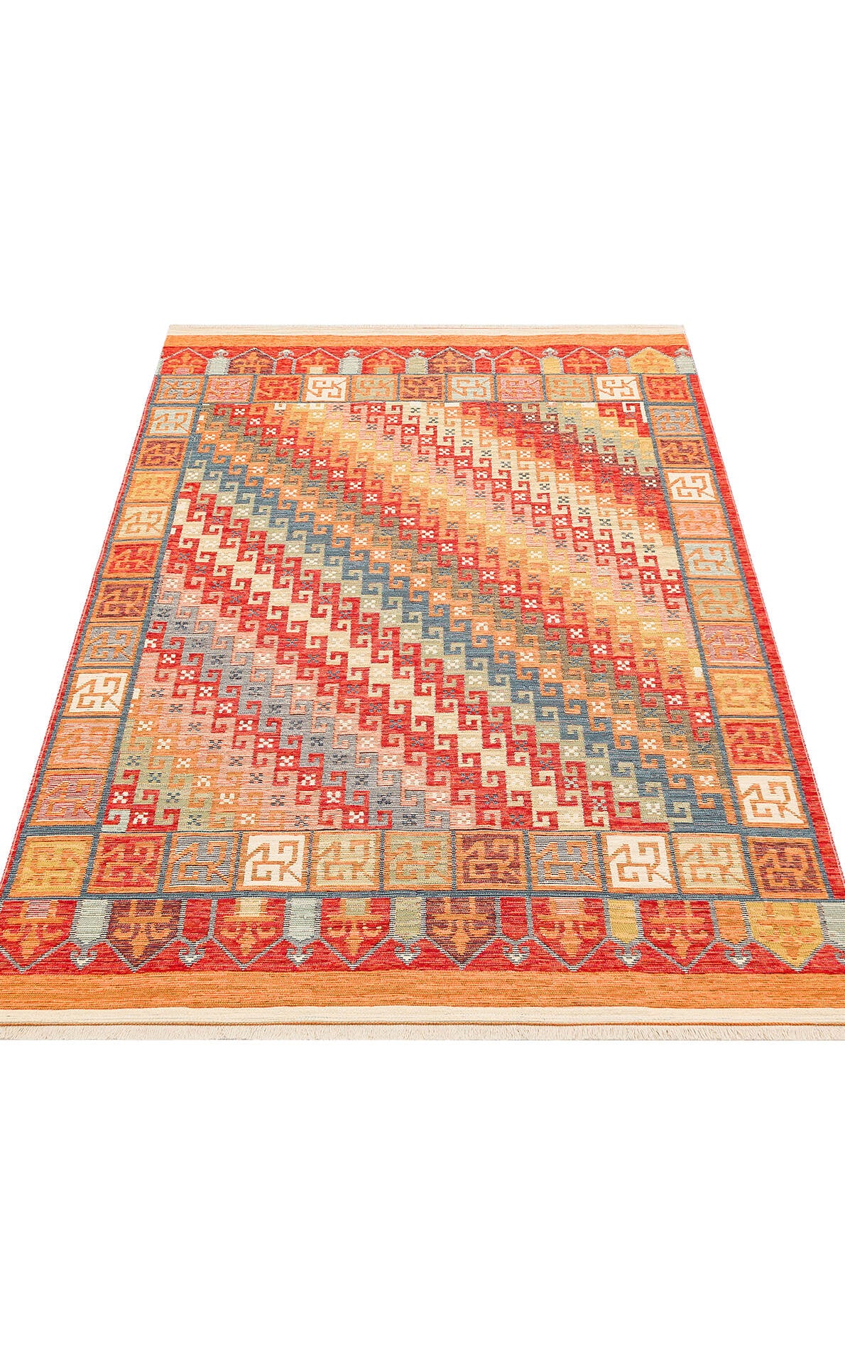 Nomad NMD 11 Toprak - Çift Taraflı Yıkanabilir Kilim | Otantik Kilim
