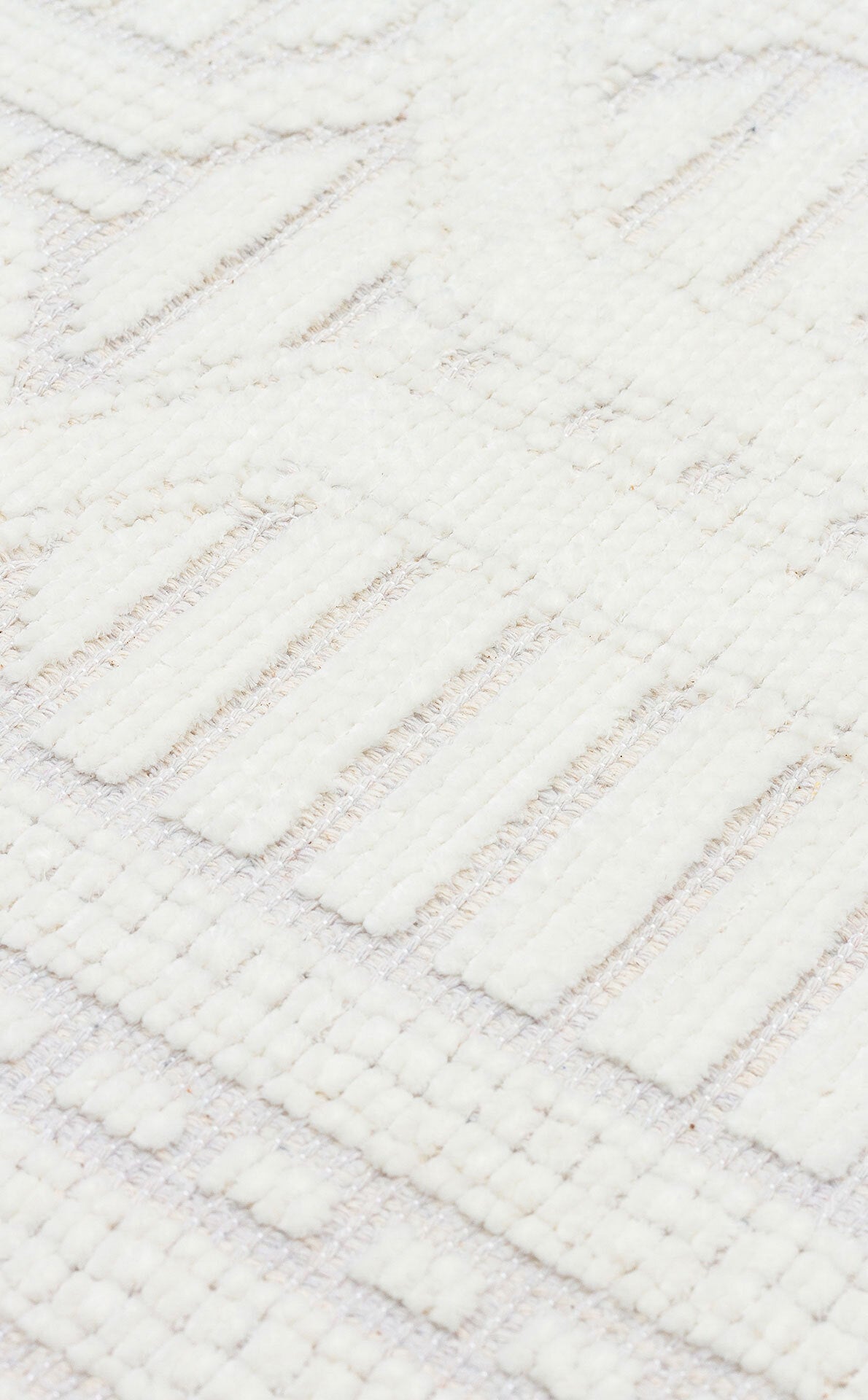 Ada 03 Krem - Yıkanabilir Kaymaz Hav Yapmaz Modern Düz Dokuma Kilim