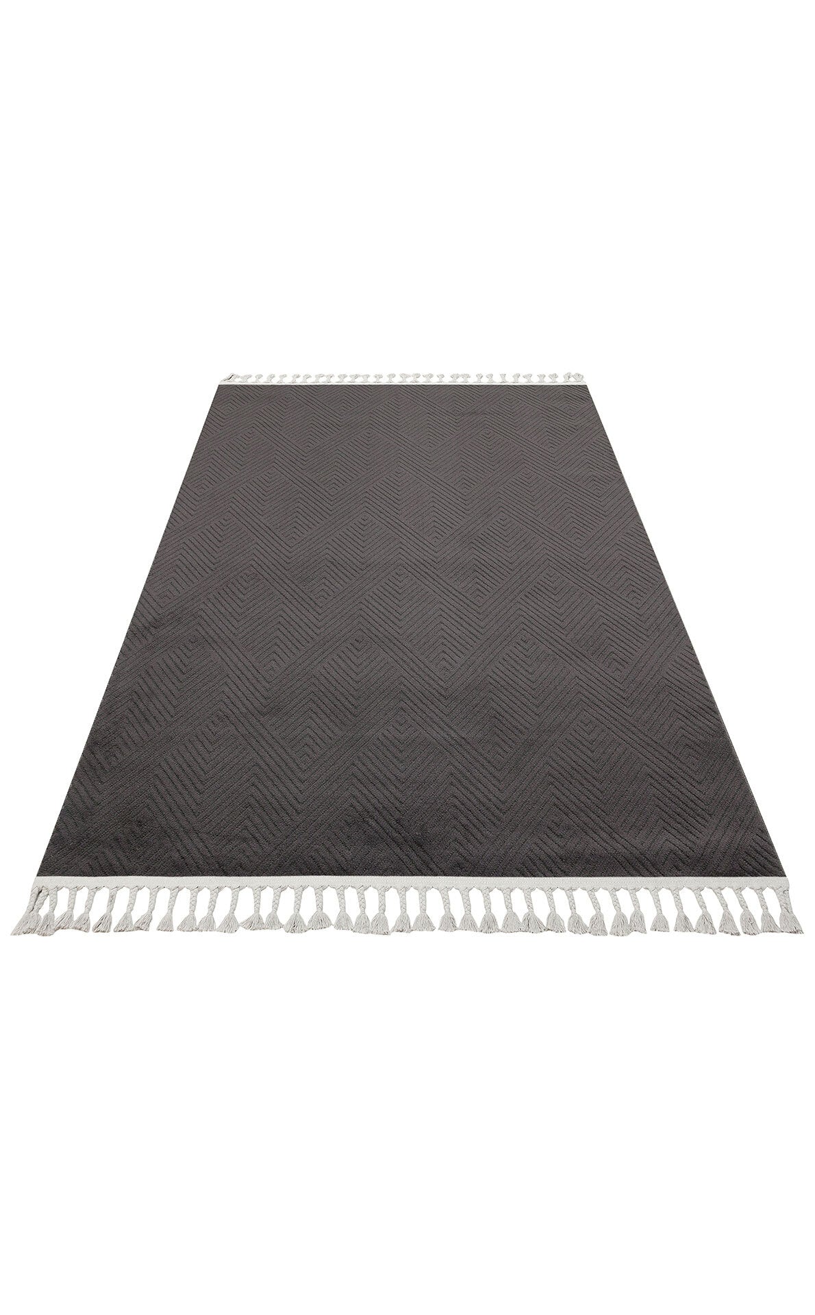 URB 01 BLACK - URBAN - Etnik Desenlere Sahip Hav Toz Vermez Yumuşak Dokulu Modern Halı