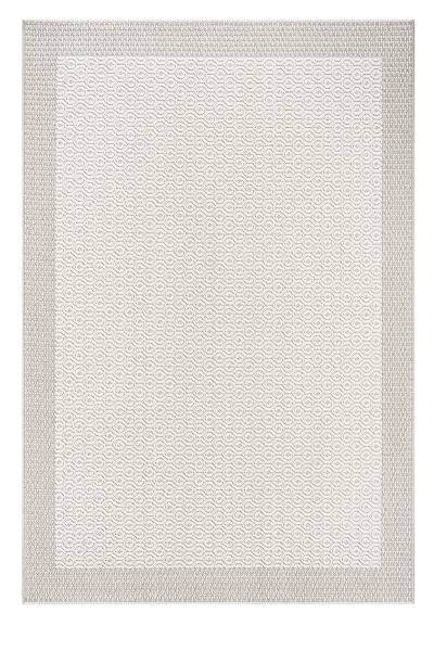 KOZA HALI NOMAD A2418B KREM Modern Saçaksız Flatweave Dokuma Halı – Polipropilen, Robot Süpürge Uyumlu Dekoratif Halı