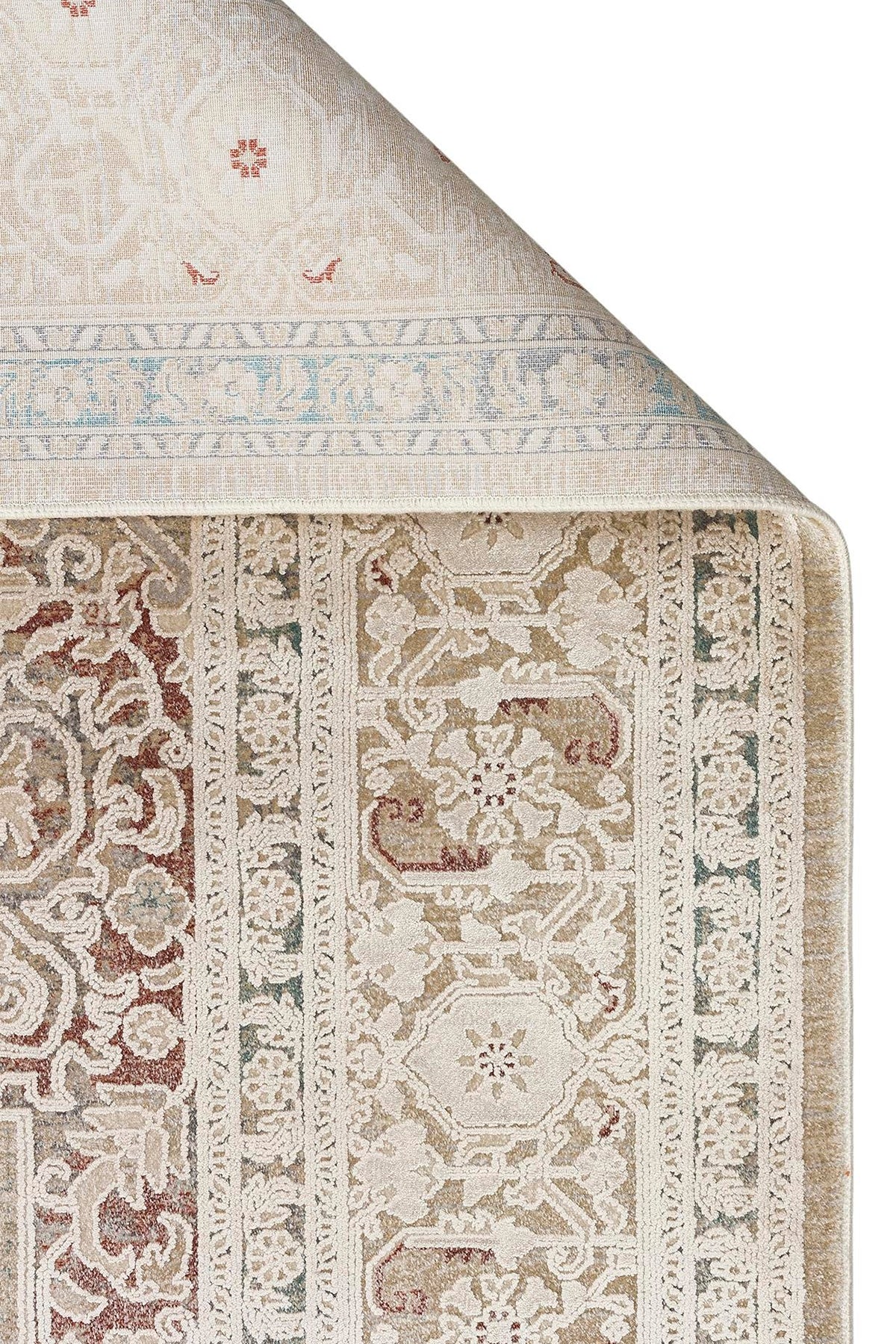 BBL 02 BEIGE - BABIL - Yumuşak Dokulu Vintage Esintilere Sahip Over-dyed Sık Dokuma Salon Halısı