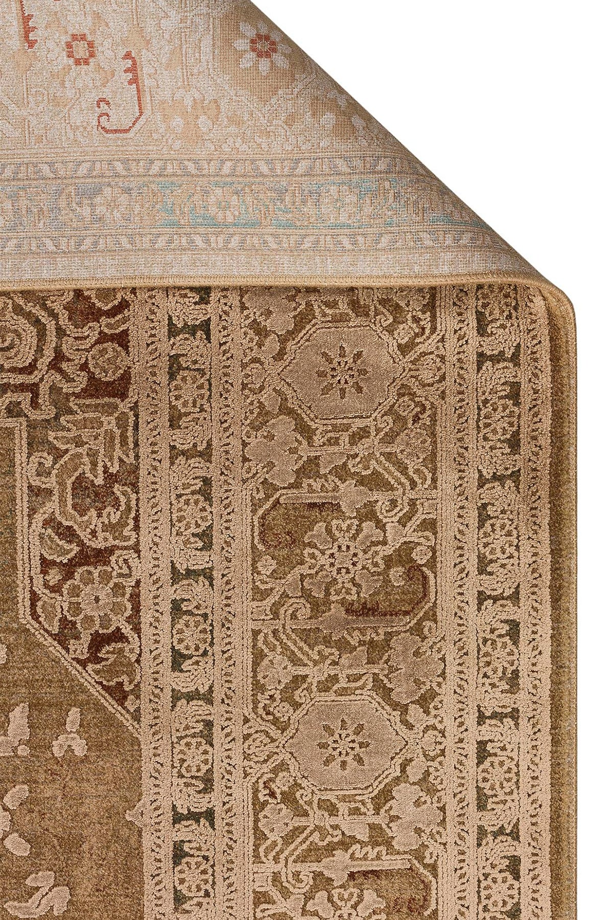 BBL 02 BRONZE - BABIL - Yumuşak Dokulu Vintage Esintilere Sahip Over-dyed Sık Dokuma Salon Halısı