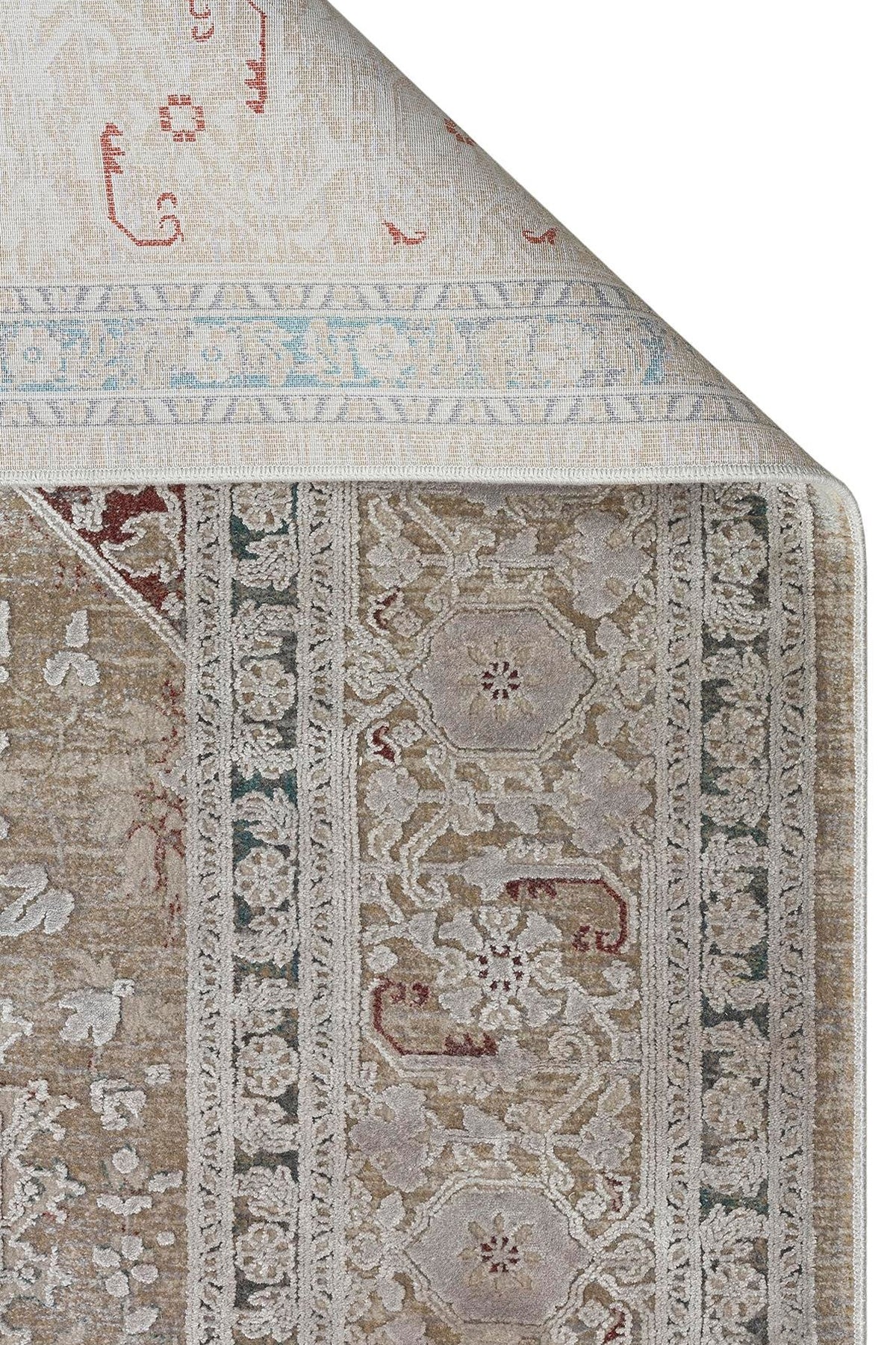 BBL 02 GREY - BABIL - Yumuşak Dokulu Vintage Esintilere Sahip Over-dyed Sık Dokuma Salon Halısı