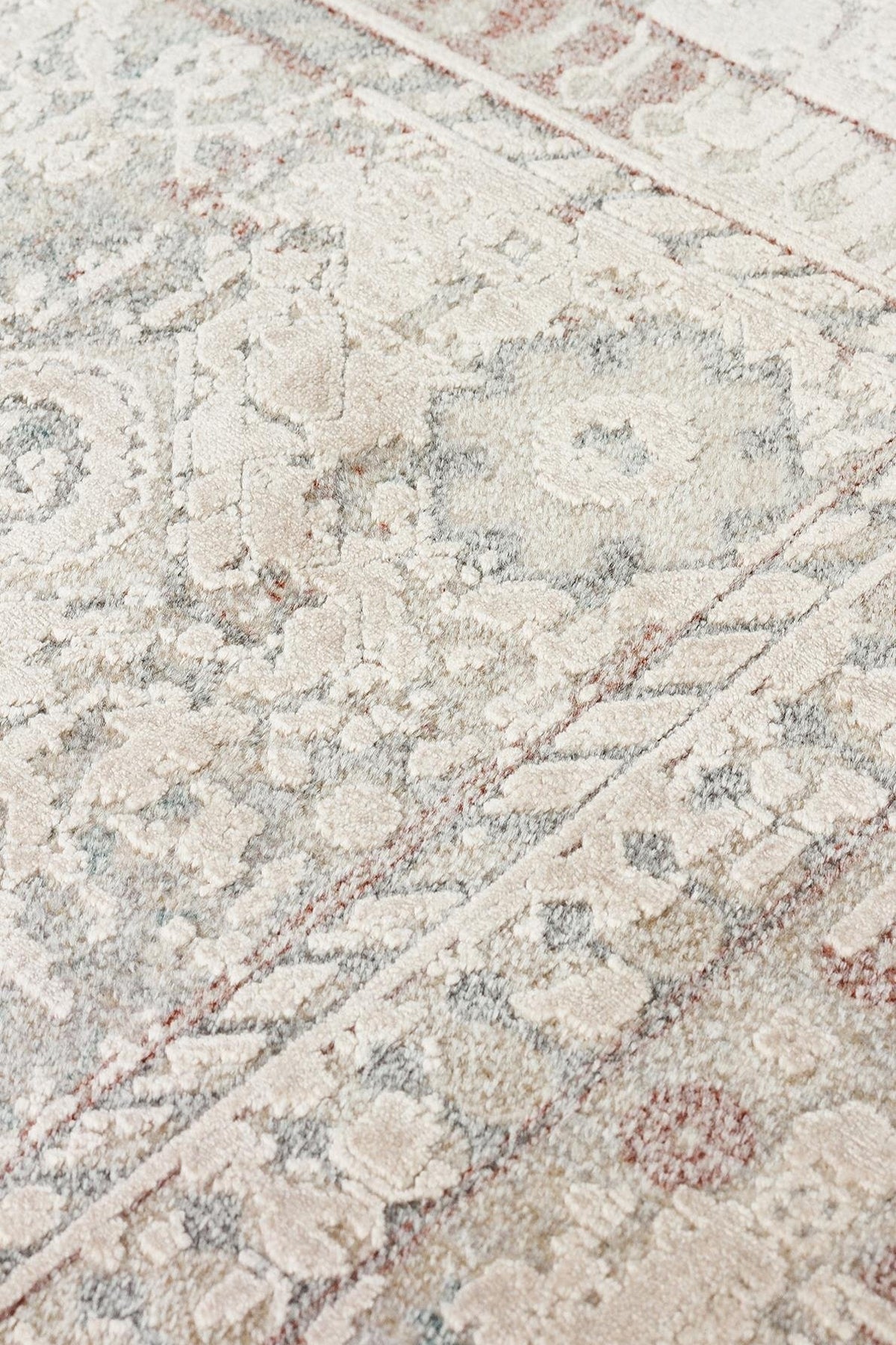 BBL 03 BEIGE - BABIL - Yumuşak Dokulu Vintage Esintilere Sahip Over-dyed Sık Dokuma Salon Halısı