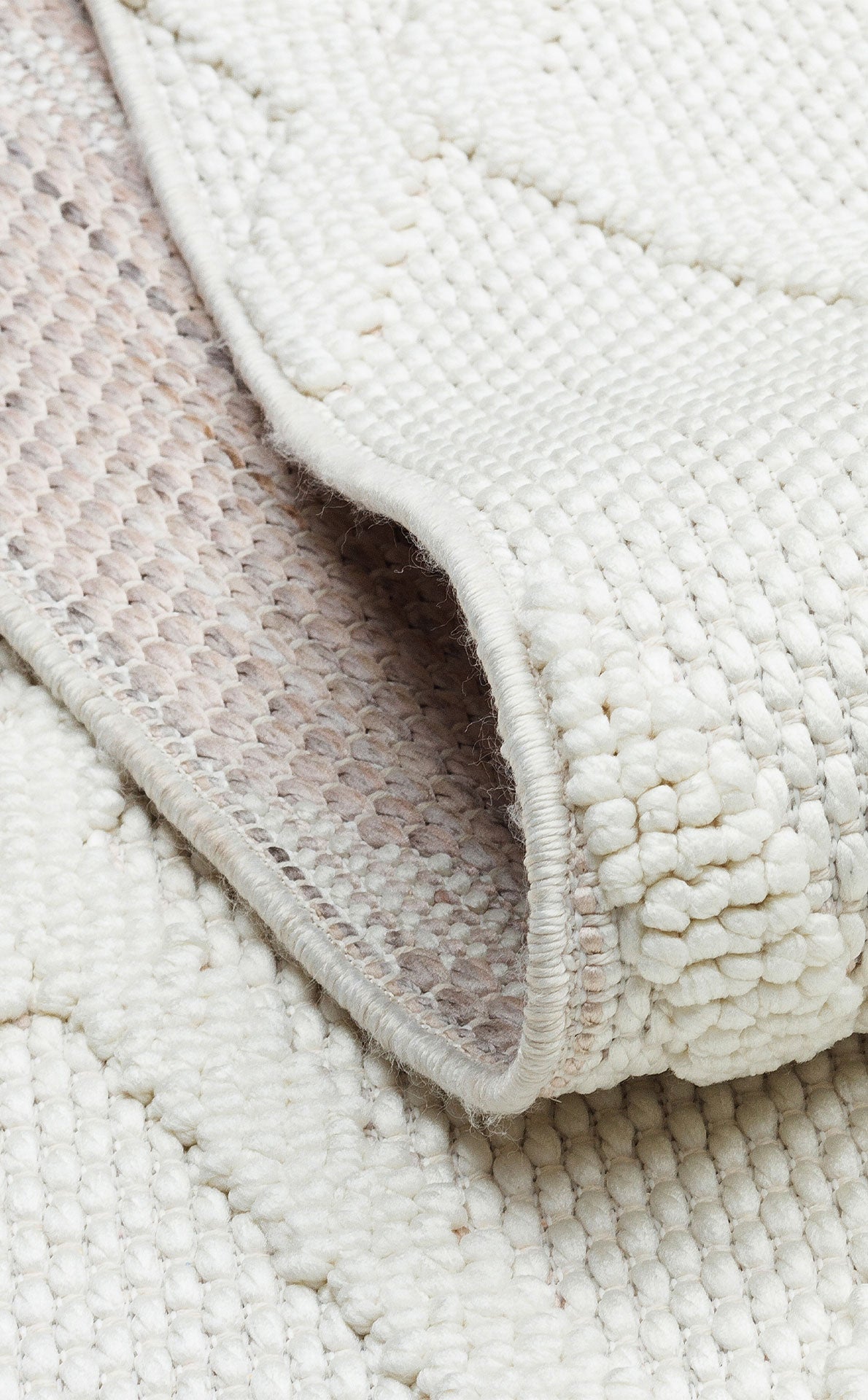 CZY 04 CREAM - COZY - Hav Toz Vermez Modern Örgü Dokuma Makine Halısı
