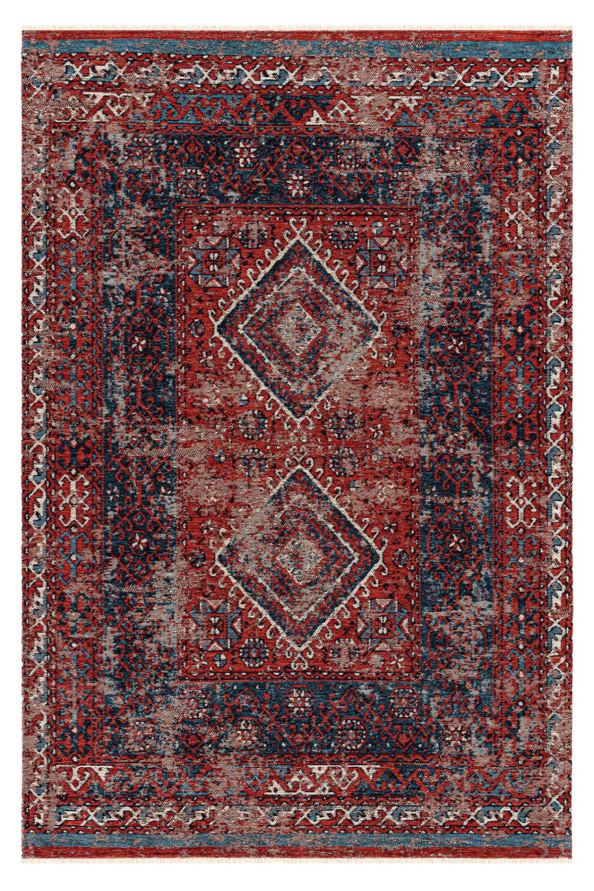 AND 02 MULTY - ANADOLU KILIM - Anadolu Antik Desenli Yıkanabilir Kaymaz Tabanlı Etnik Kilim