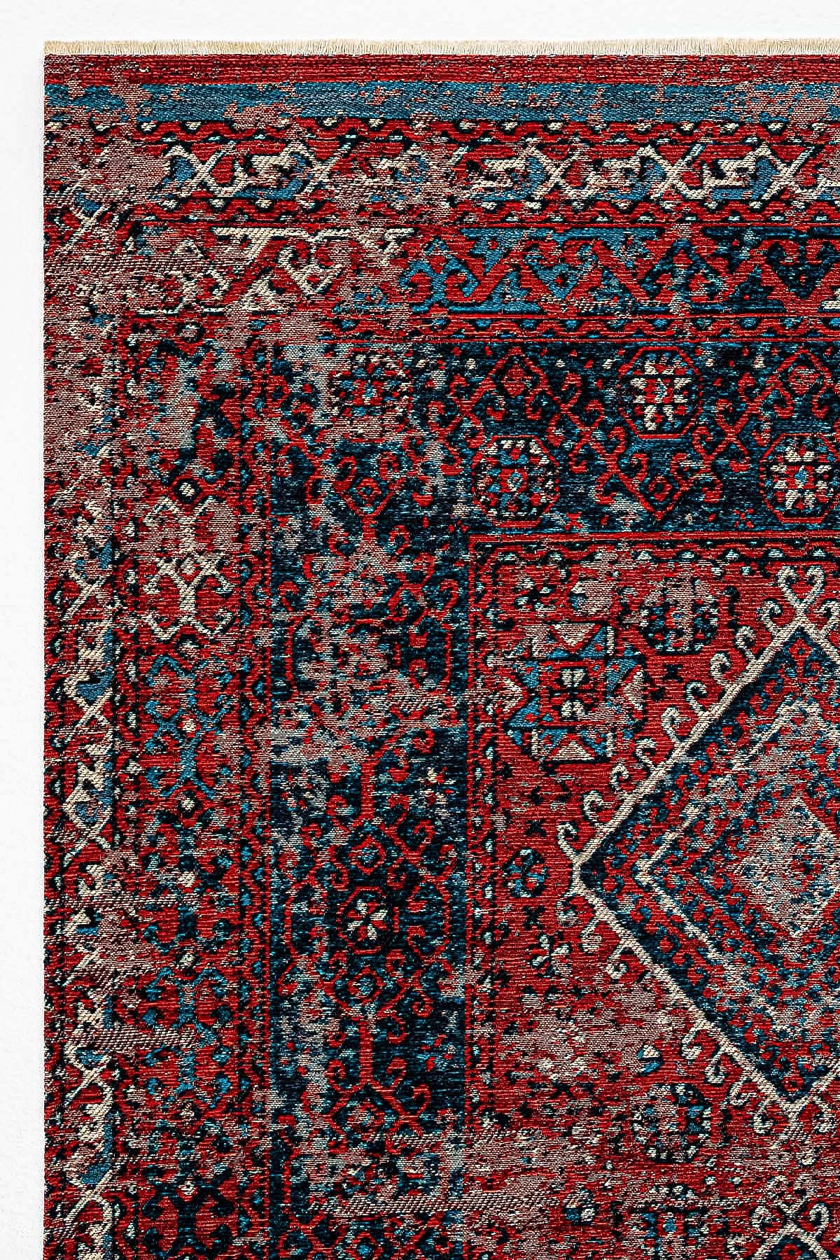 AND 02 MULTY - ANADOLU KILIM - Anadolu Antik Desenli Yıkanabilir Kaymaz Tabanlı Etnik Kilim