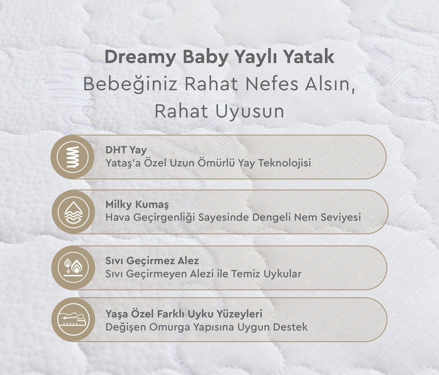 Dreamy Baby DHT Yaylı Mini Yatak 70 X 130