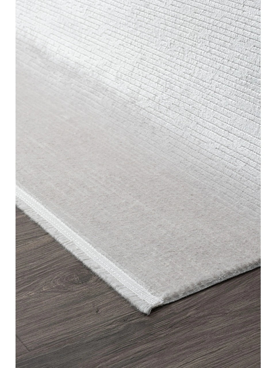Koza Lara A0245B-Gri Modern Yumuşak Dokulu Minimalist Parlak Viskon Salon ve Oturma Odası Halısı