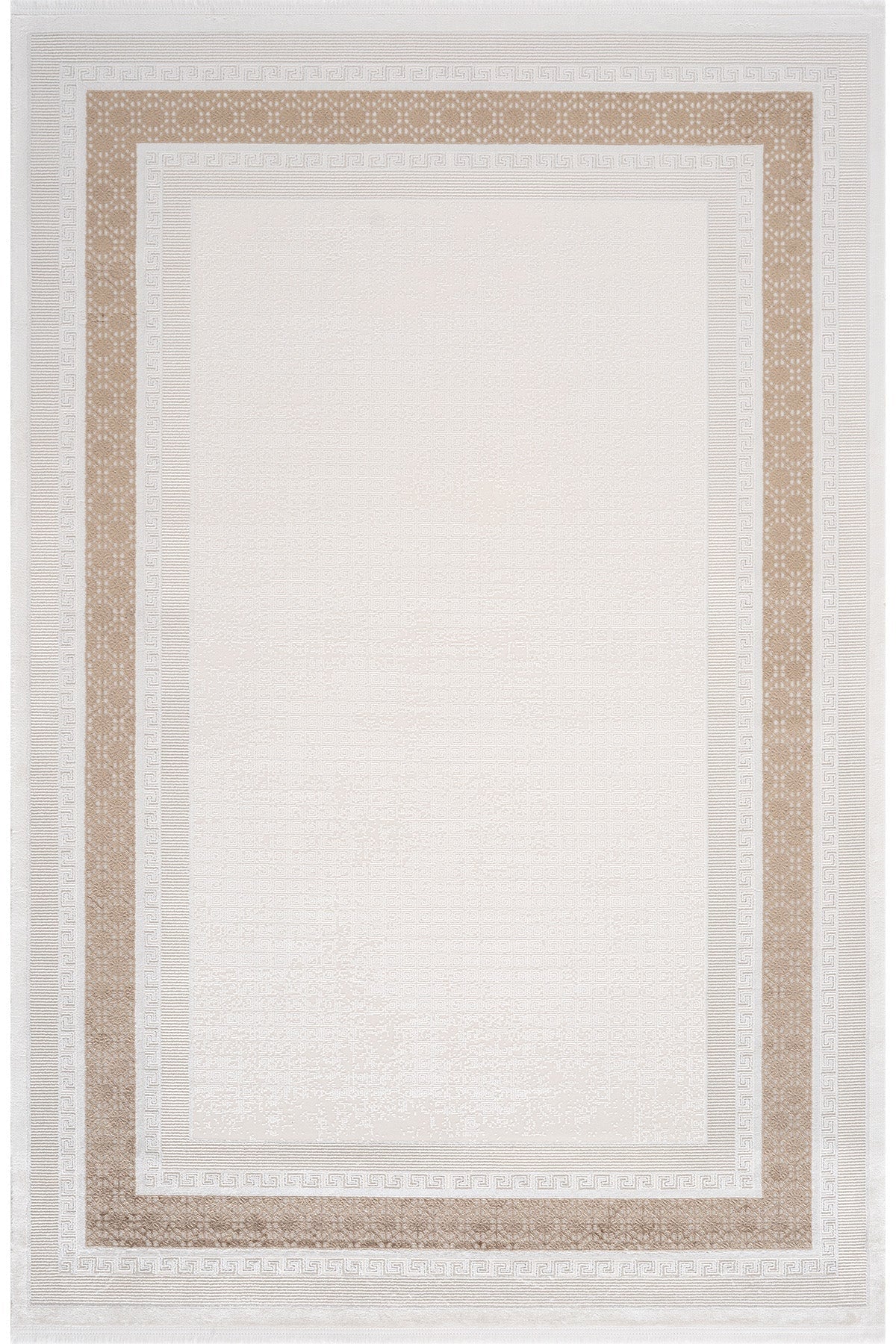 Koza Lara A0333D Gold Modern Yumuşak Dokulu Minimalist Parlak Viskon Salon ve Oturma Odası Halısı