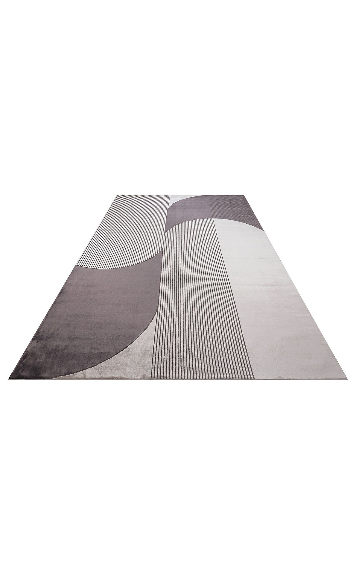 Merano MRN 04 Vizon Antrasit - Geometrik Halı | Sık Dokuma Modern Halı