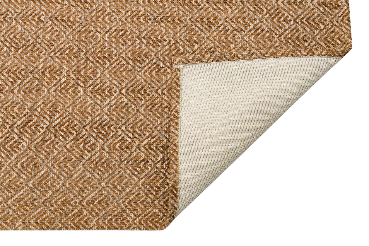BRK 03 NATURAL BEIGE - BROOKLYN - Hasır Görünümlü Kaymaz Renkli Dokuma Modern Kilim