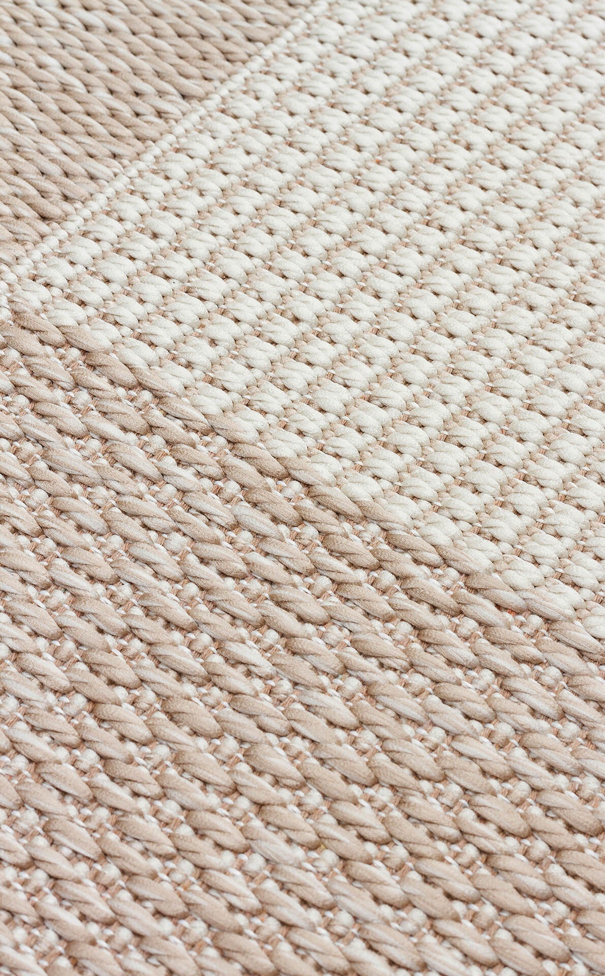 Mono MNO 01 Bej - Yıkanabilir Kaymaz Kilim Halı