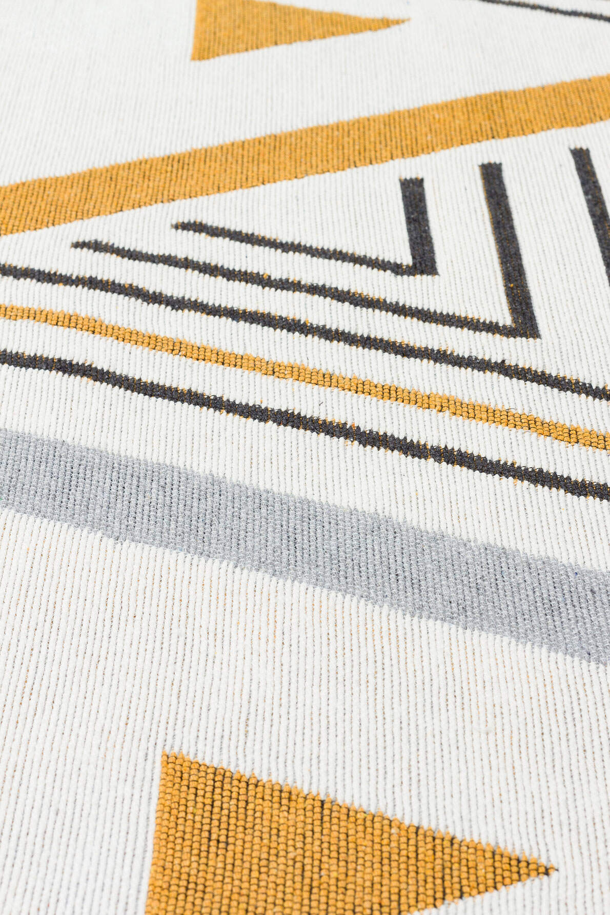 Arya AR 18 Sarı Gri -Yıkanabilir Çift Taraflı Modern Dokuma Kilim