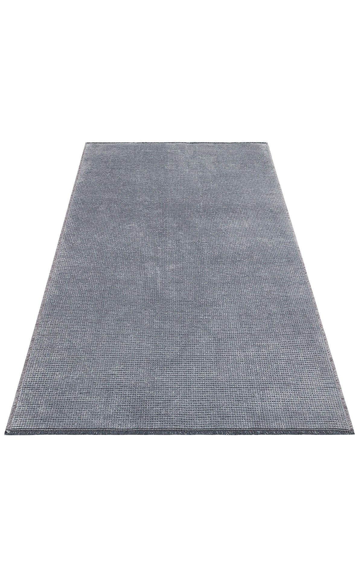 CPR 01 GREY - CAPRI - Hav Toz Vermez Kaymaz Kolay Kullanımlı Yıkanabilir Düz Renk Kilim