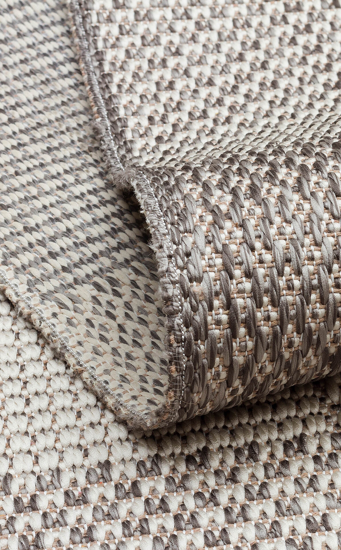 Mono MNO 01 Gri - Yıkanabilir Kaymaz Kilim Halı