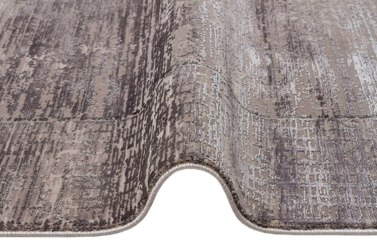 FRESCO DYED FSD 02 Gri - Eskitme Dokulu Işıltılı Salon Halısı