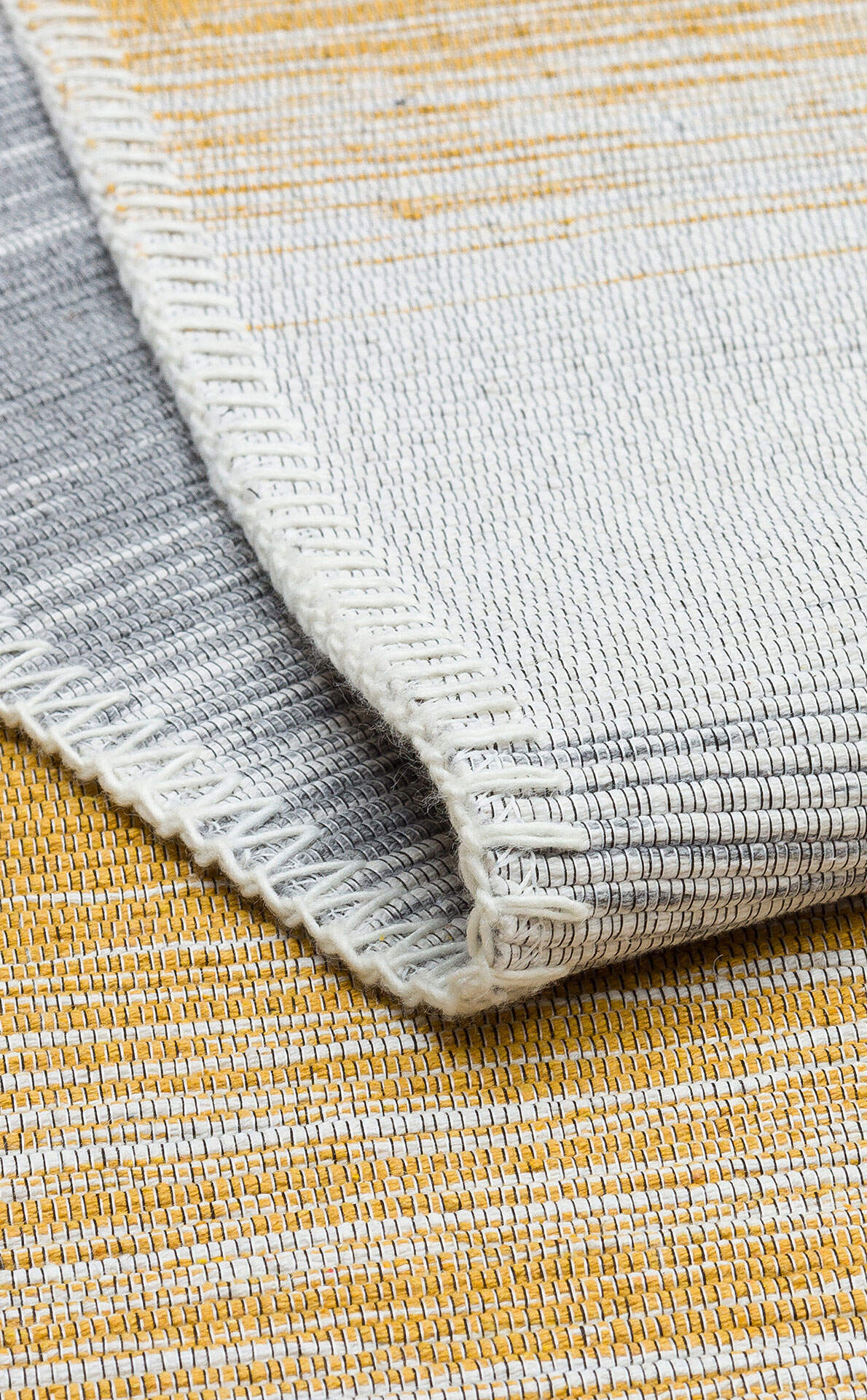 ARC 03 GREY YELLOW - ARYA CRAFT - Hav Toz Vermez Yıkanabilir Modern Desenli Dokuma Kilim