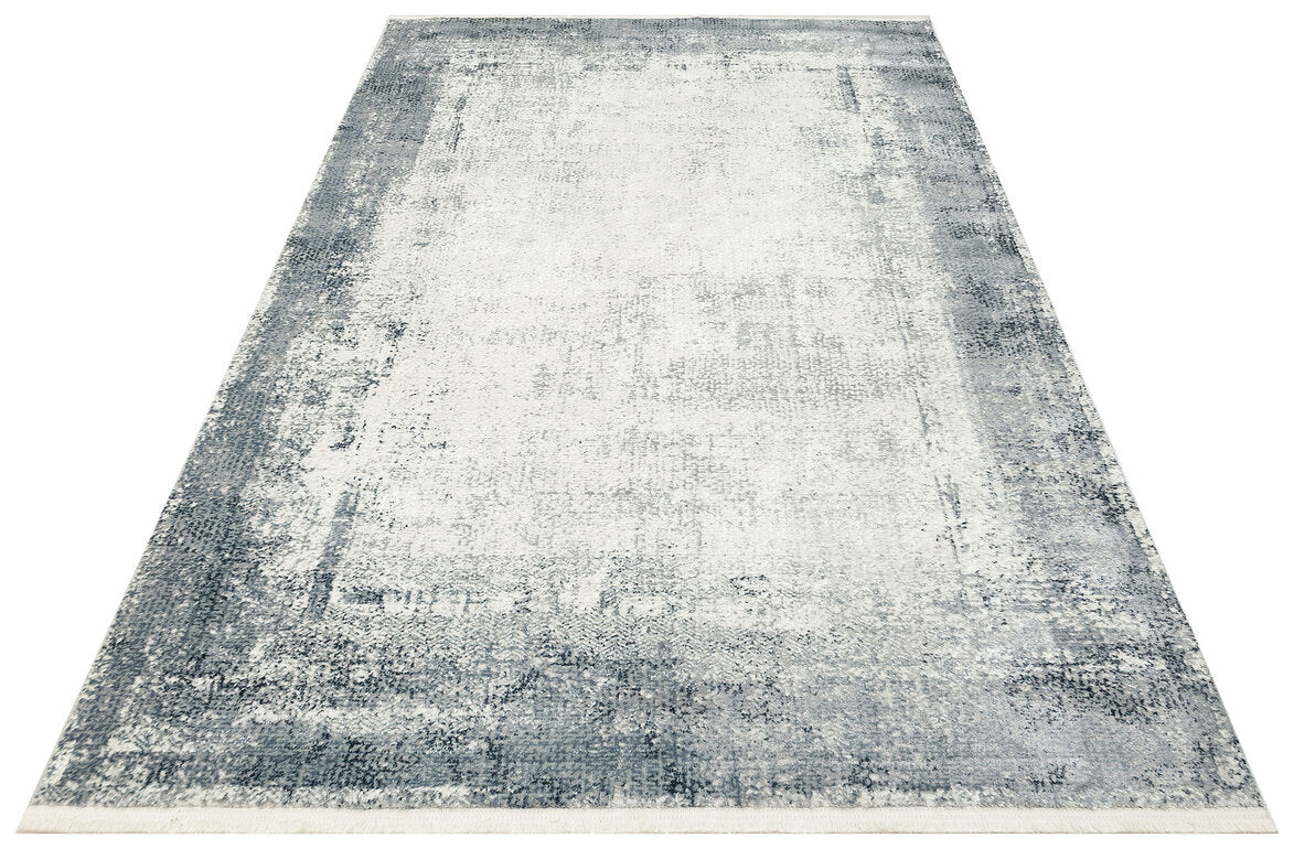 LGS 06 CREAM GREY XW - LAGOS XW - Hav Toz Vermez Eskitme Desenli Modern Makine Halısı