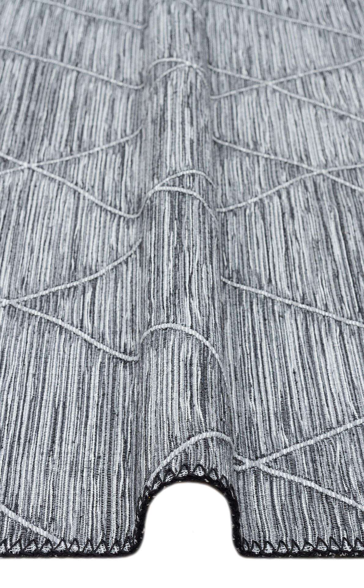 Arya Craft ARC 02 Gri - Yıkanabilir Çift Taraflı Modern Dokuma Kilim