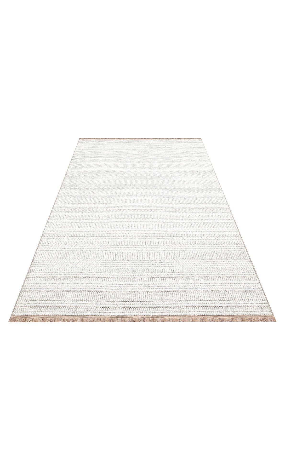 OSL 02 WHITE GREY - OSLO - Hav Toz Vermez Hasır Dokuma Modern Makine Halısı