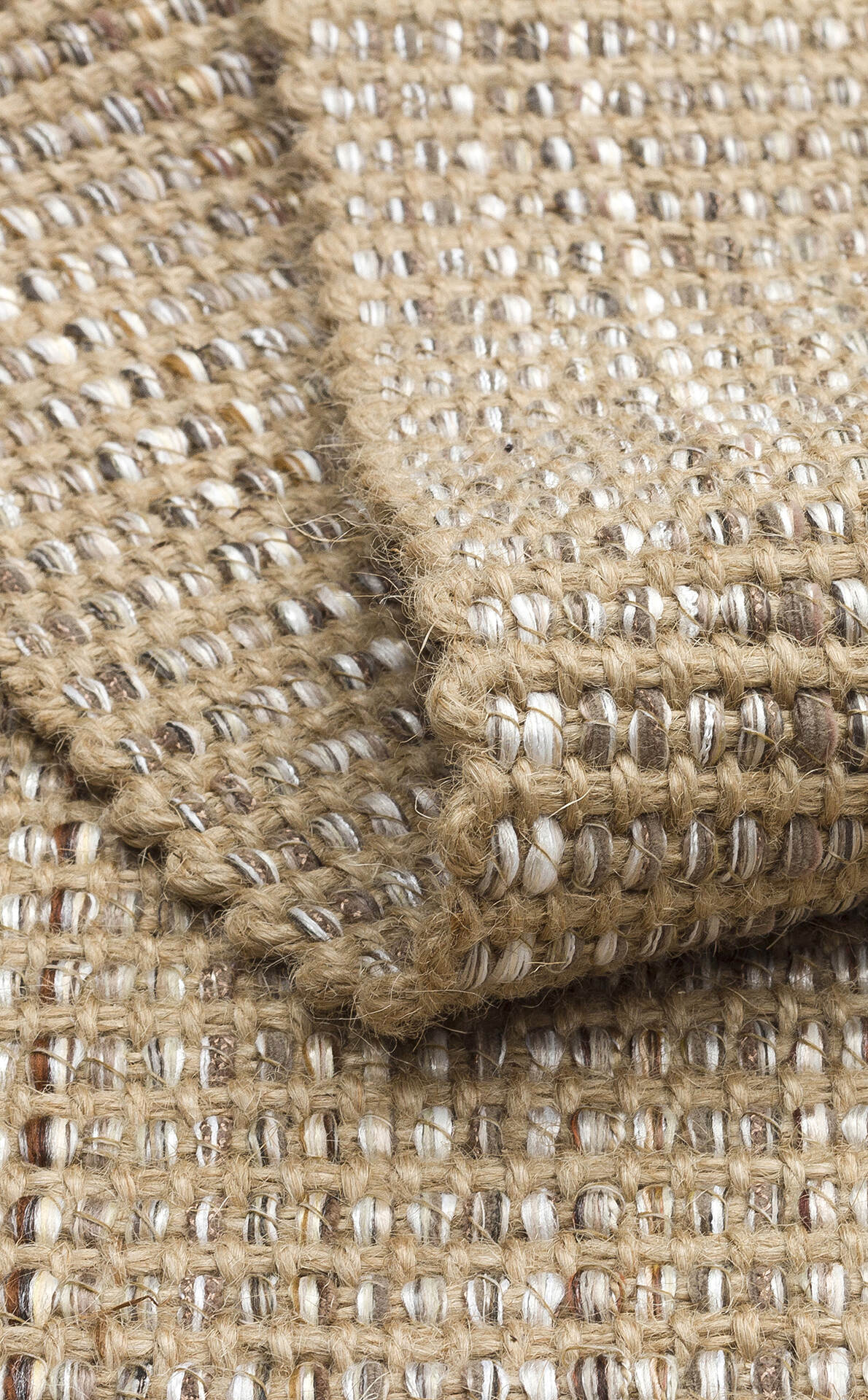 Doha DH 01 Bej -Çift Taraflı Jüt Görünümlü Modern Dokuma Kilim