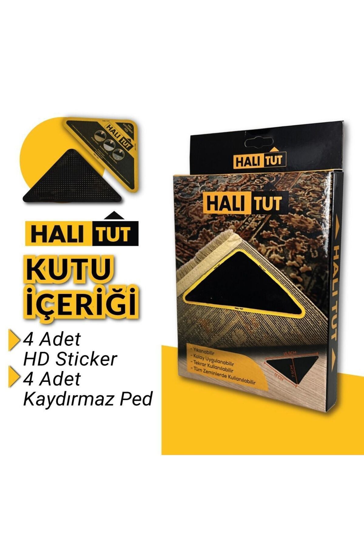 Halı Kaydırmaz Ped Halı Tut Kayma Önleyici Tutucu Bant Halı Tutma Kilim Paspas Zemin Sabitleyici